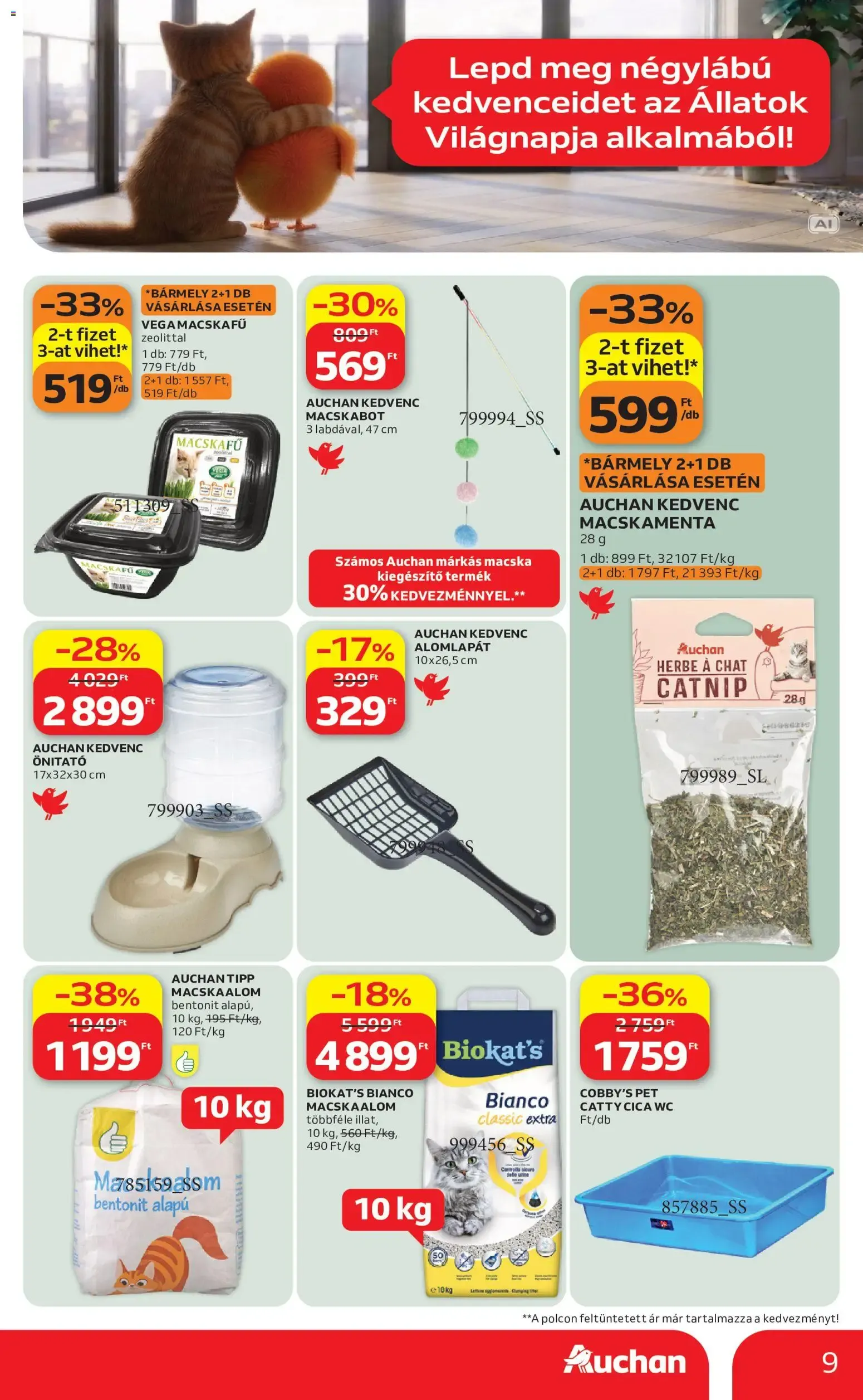 Katalógus Auchan Hipermarket: Ofertas Día Mundial de los Animales szeptember 24.-tól október 7.-ig 2026. - Oldal 9