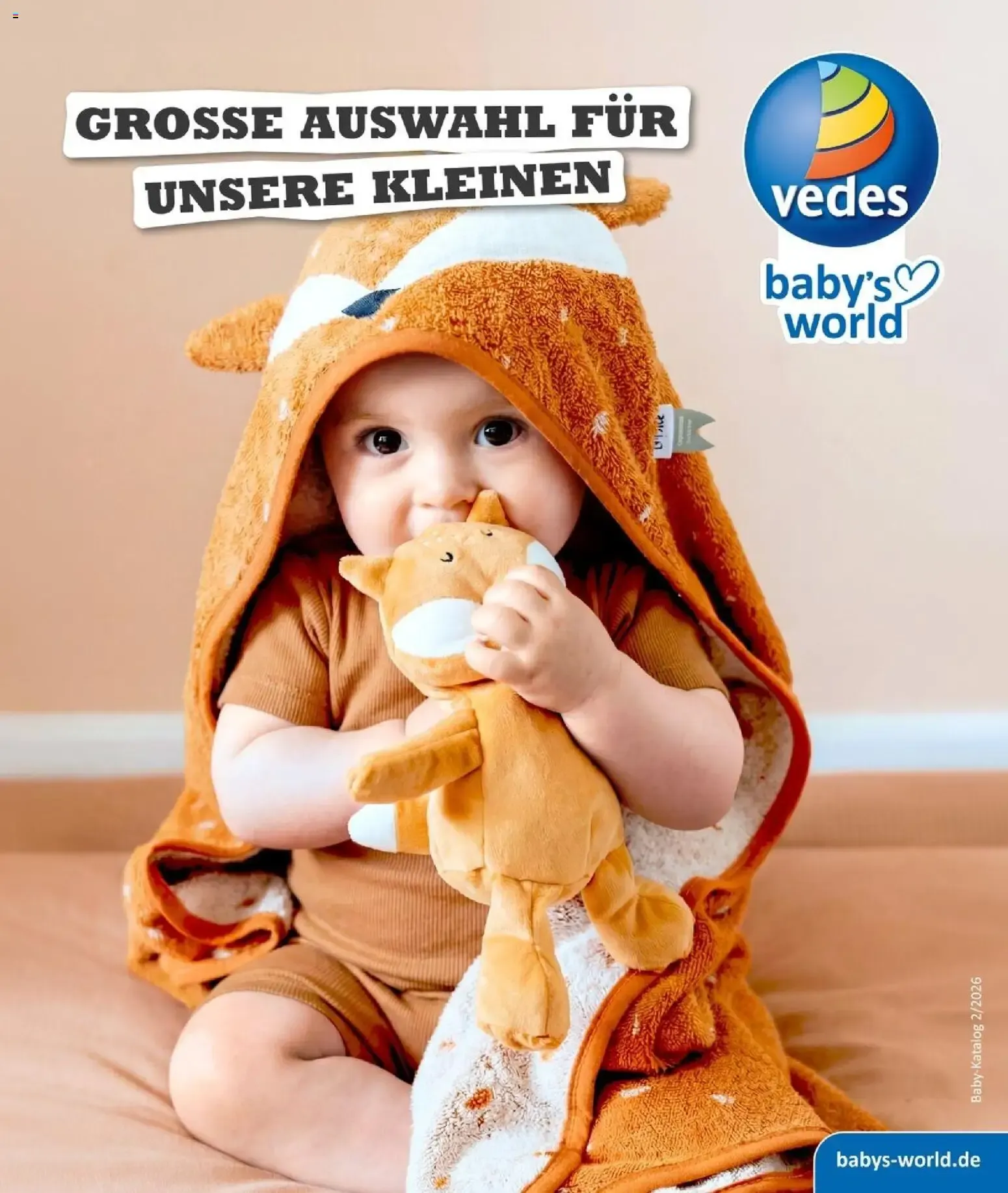 Vedes Baby-Katalog 2/2026 von 22. Juni bis 31. Dezember 2026 - Prospekt seite 1