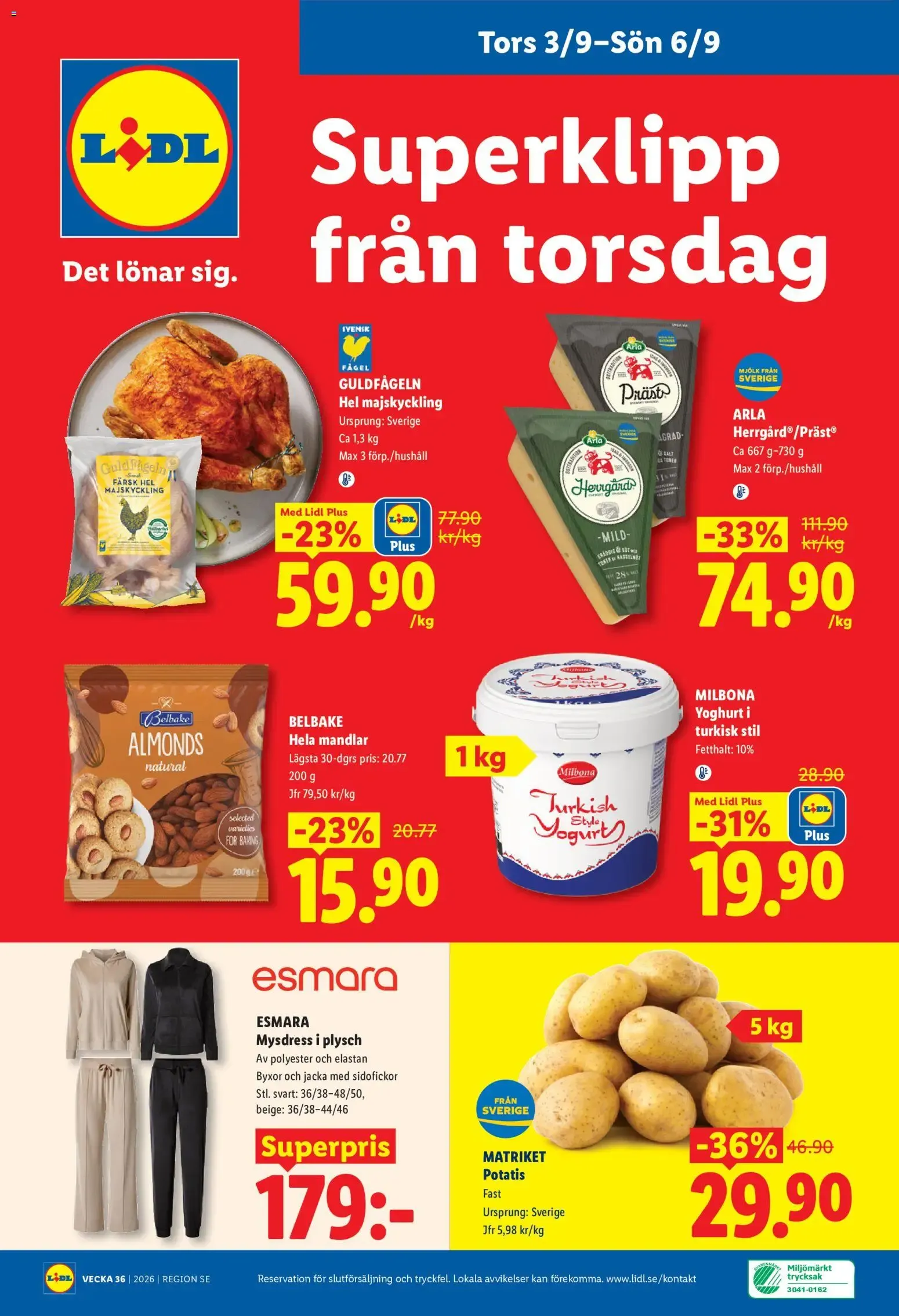 Lidl: Kvalitet till röda priser. Det lönar sig. från 31 augusti till 6 september 2026 - Reklamblad sidor 28