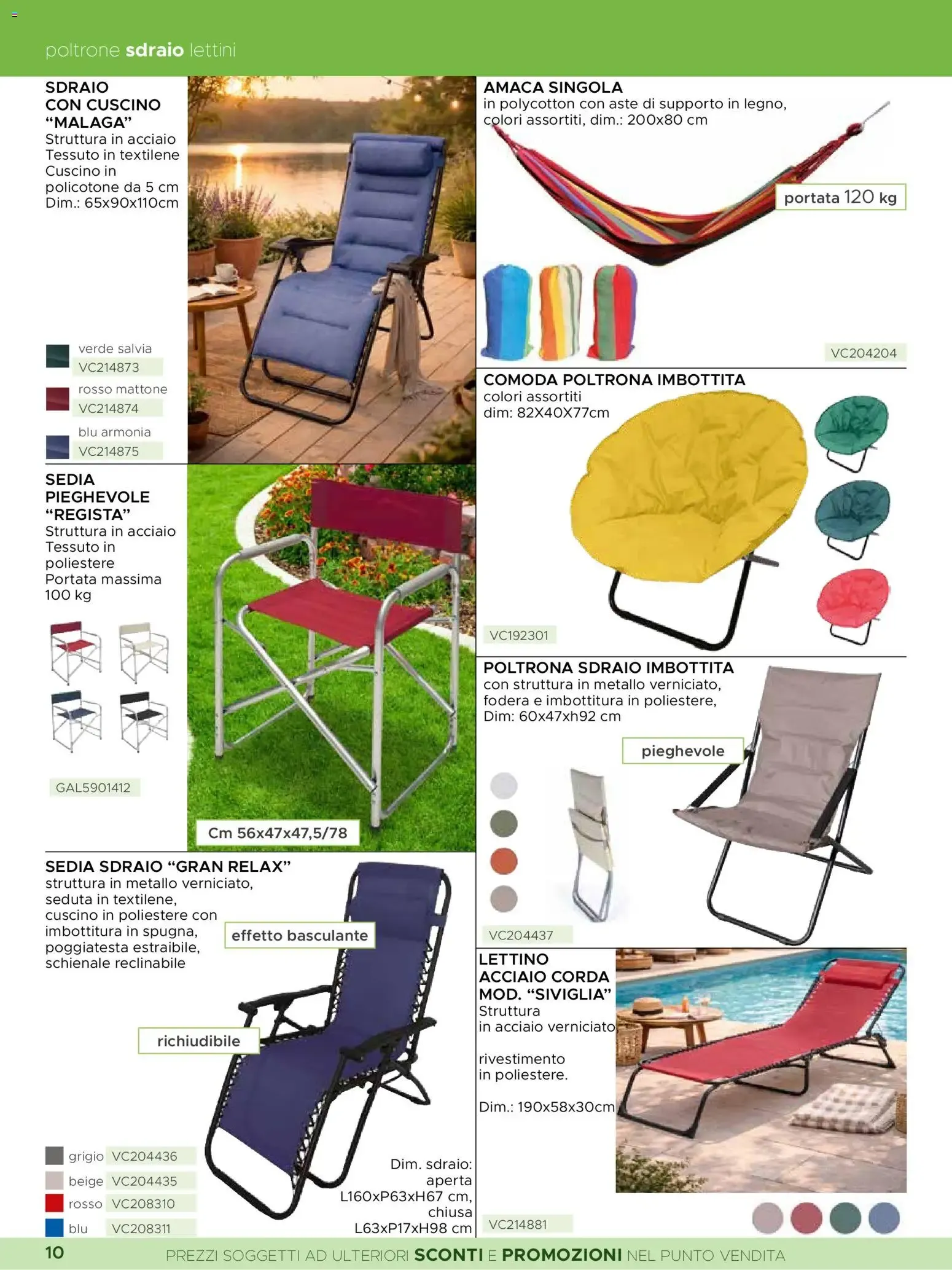La Prealpina Catalogo Giardino Arredo Esterno Tempo Libero 2026 da 8 giugno a 10 agosto di 2026 - Pagina del volantino 10
