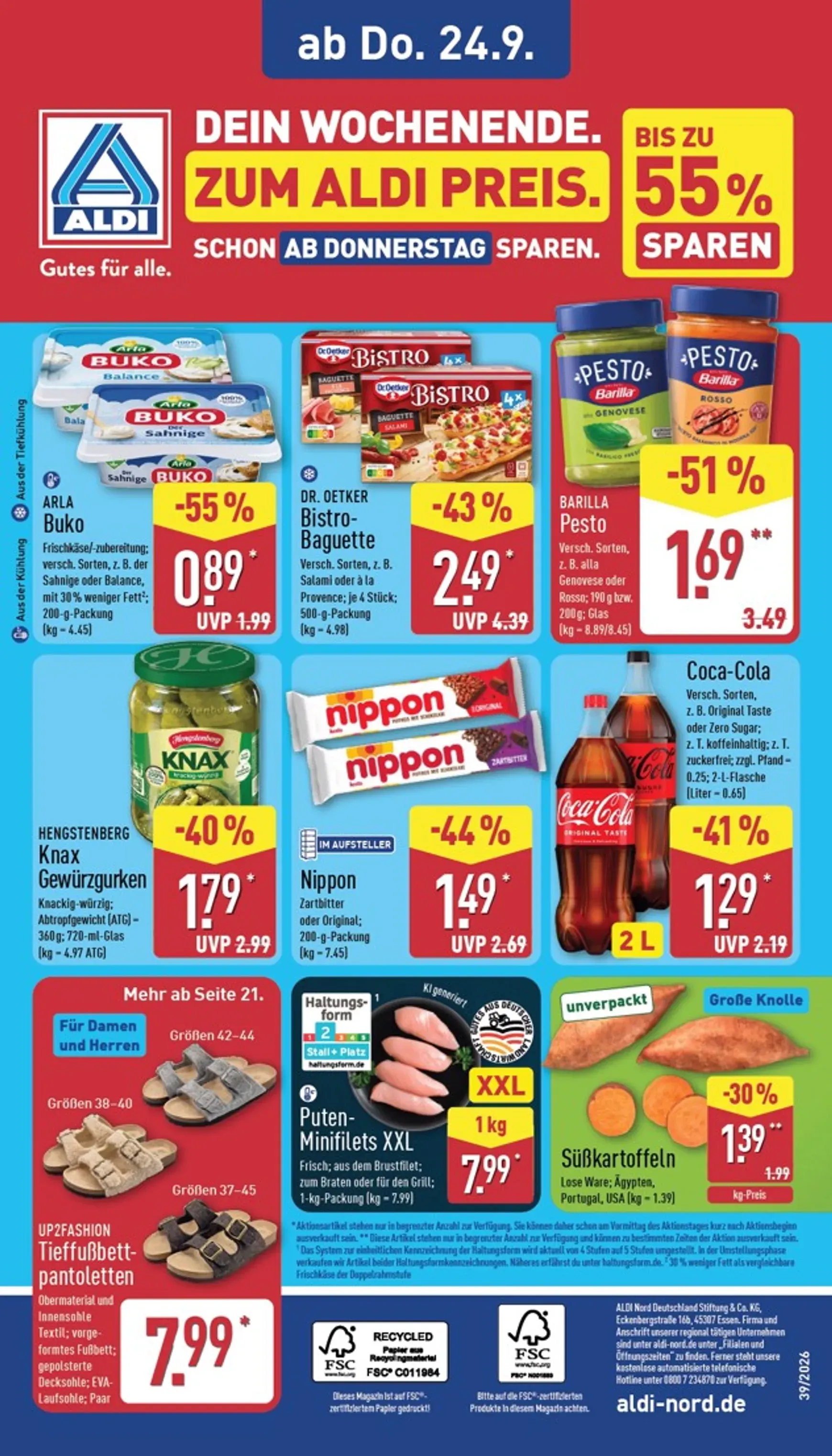 Gutes für alle. Zum ALDI Preis. von 21. September bis 26. September 2026 - Prospekt seite 32
