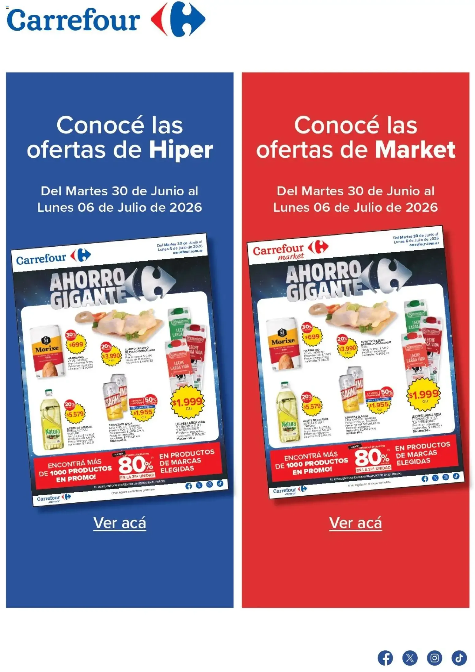 Ofertas de Carrefour ofertas || del 30/06/2026 - 06/07/2026 || Promociones 30 de junio al 6 de julio 2026 - Página 1 del catálogo