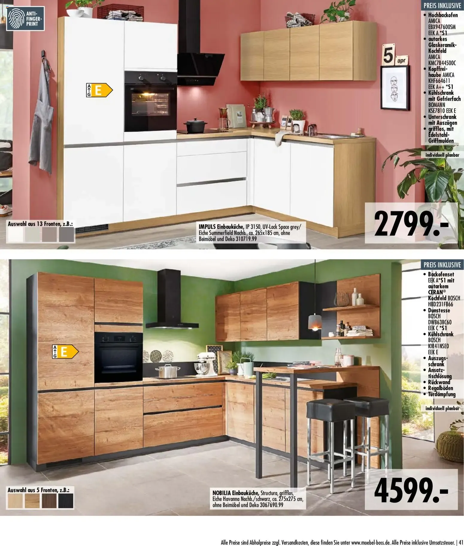 SB Möbel Boss Küchenkatalog 2026 (ab 09.04.2026) zum Blättern von 9. April bis 30. November 2026 - Prospekt seite 35