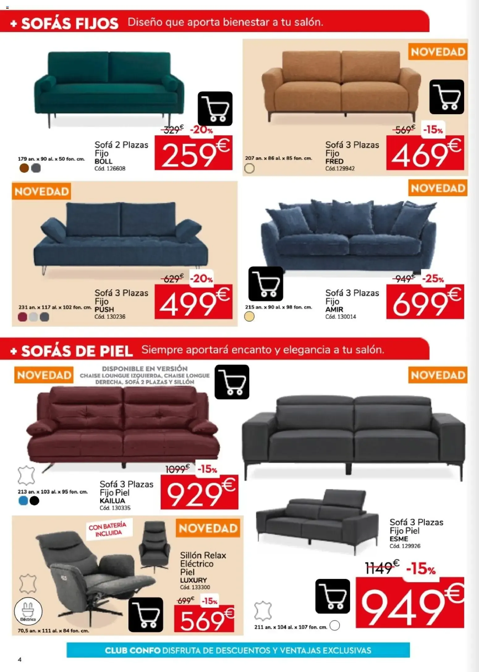 Catálogo de Conforama - Ofertas en Sofás 24 de septiembre al 28 de octubre 2026 - Página 4