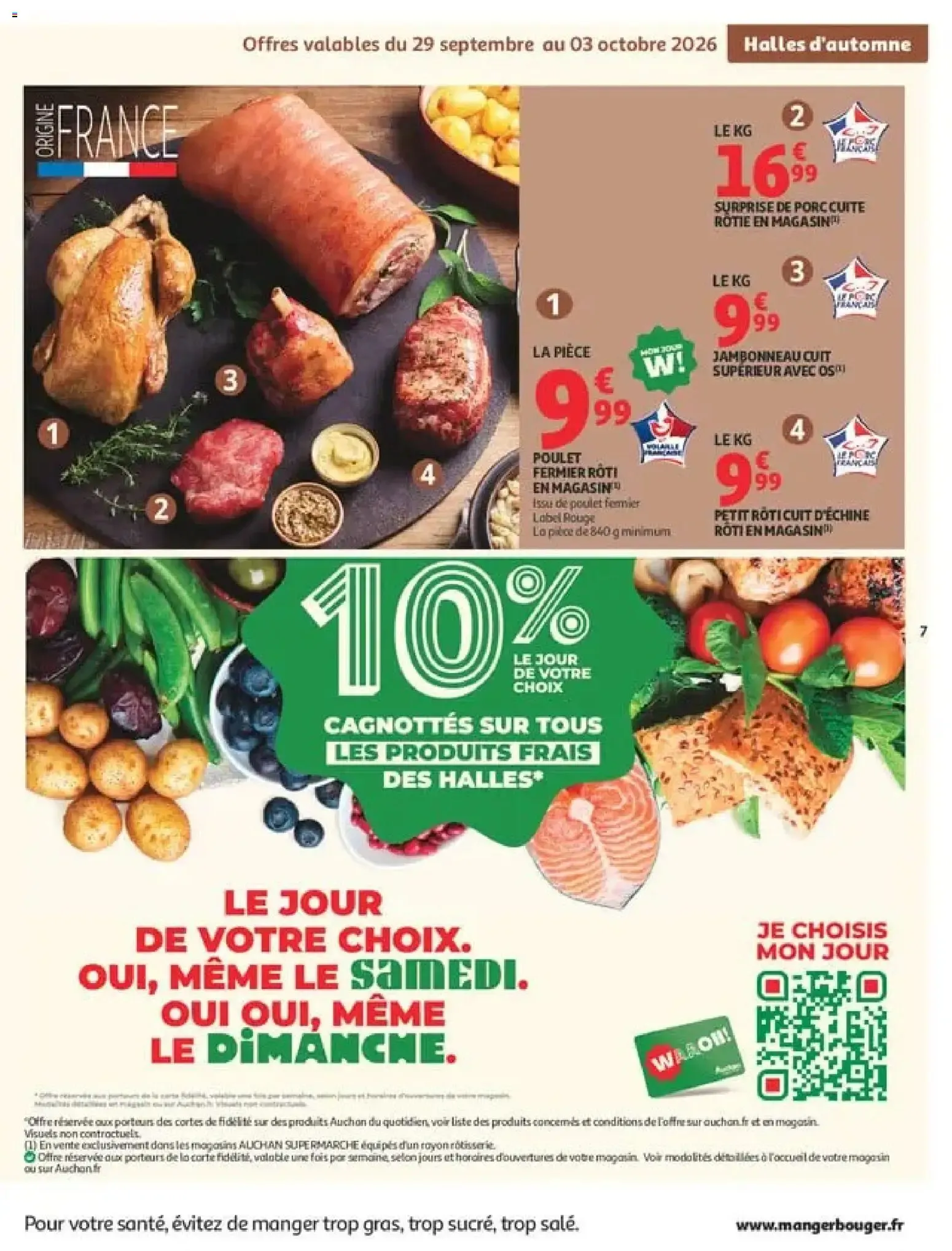 Auchan Halles d'automne supers à partir du 29/09/2026 - promo en ligne du 29 septembre au 10 octobre 2026 - Catalogue page 7