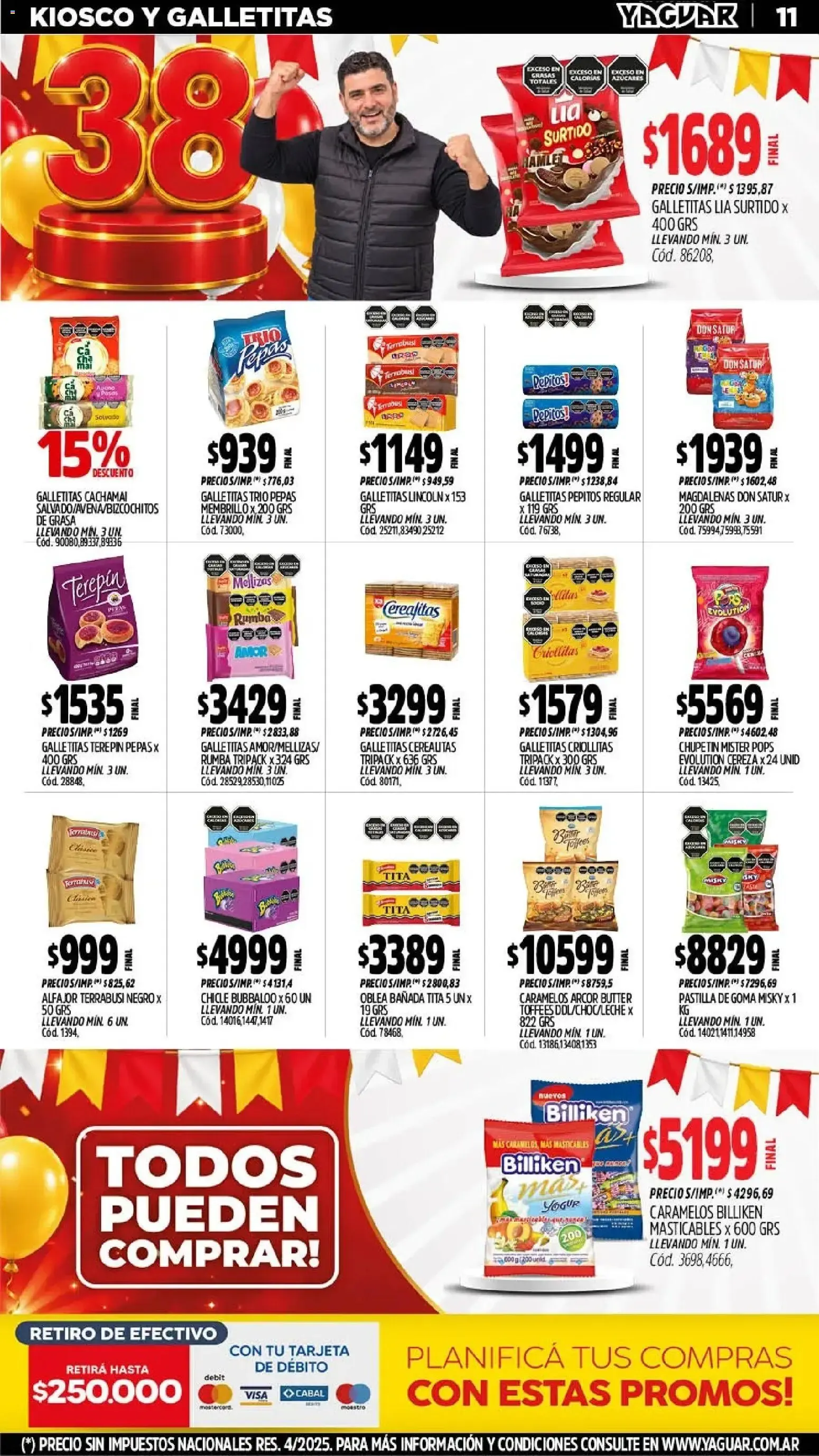 Ofertas de Mayorista Yaguar - El Cumple del Año 38 19 de octubre al 24 de octubre 2026 - Página 12 del catálogo