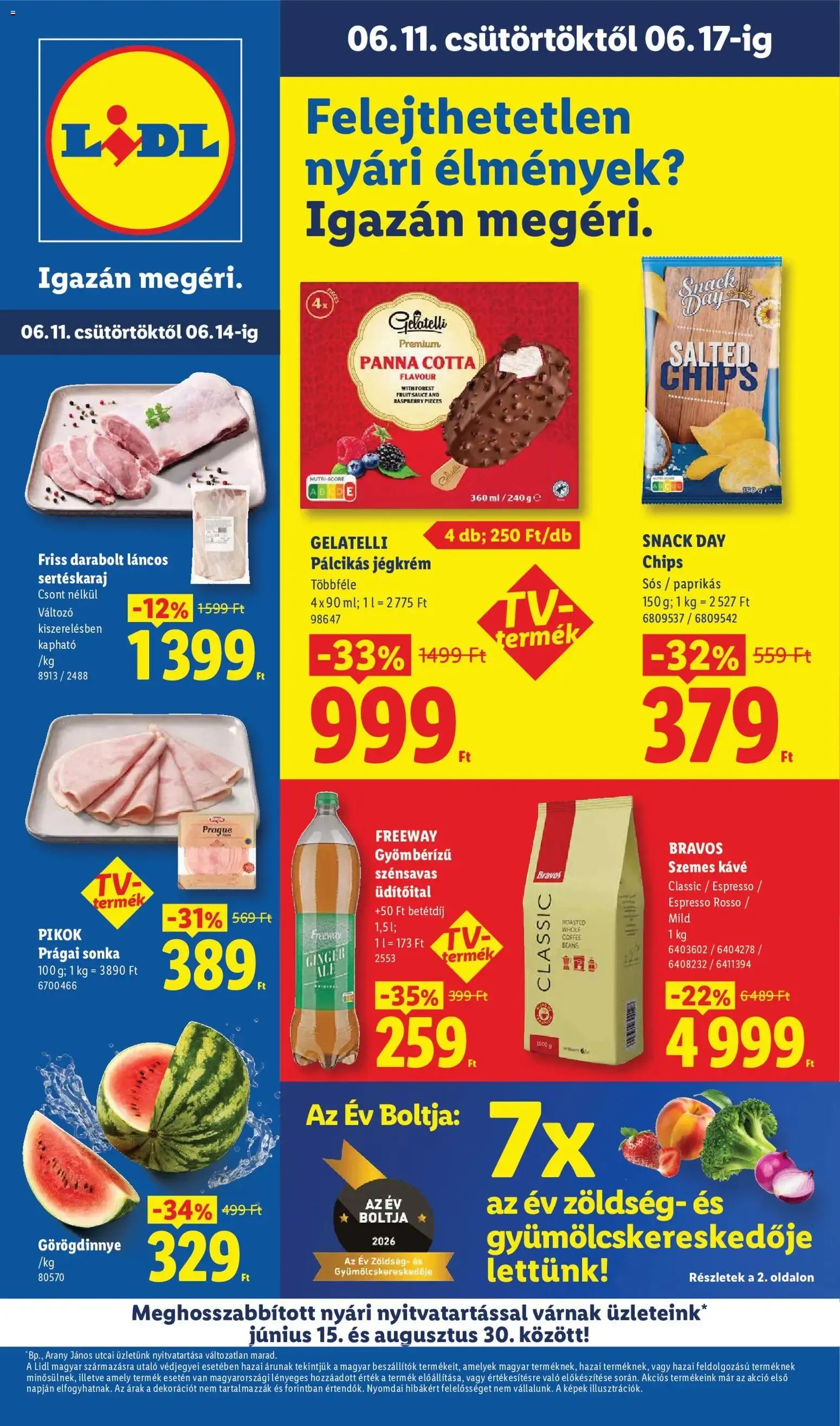 Katalógus Lidl akciós újság - 2026.06.11. -tól/töl > akció, lapozható szórólap 🛍️ június 11.-tól június 17.-ig 2026. - Oldal 1