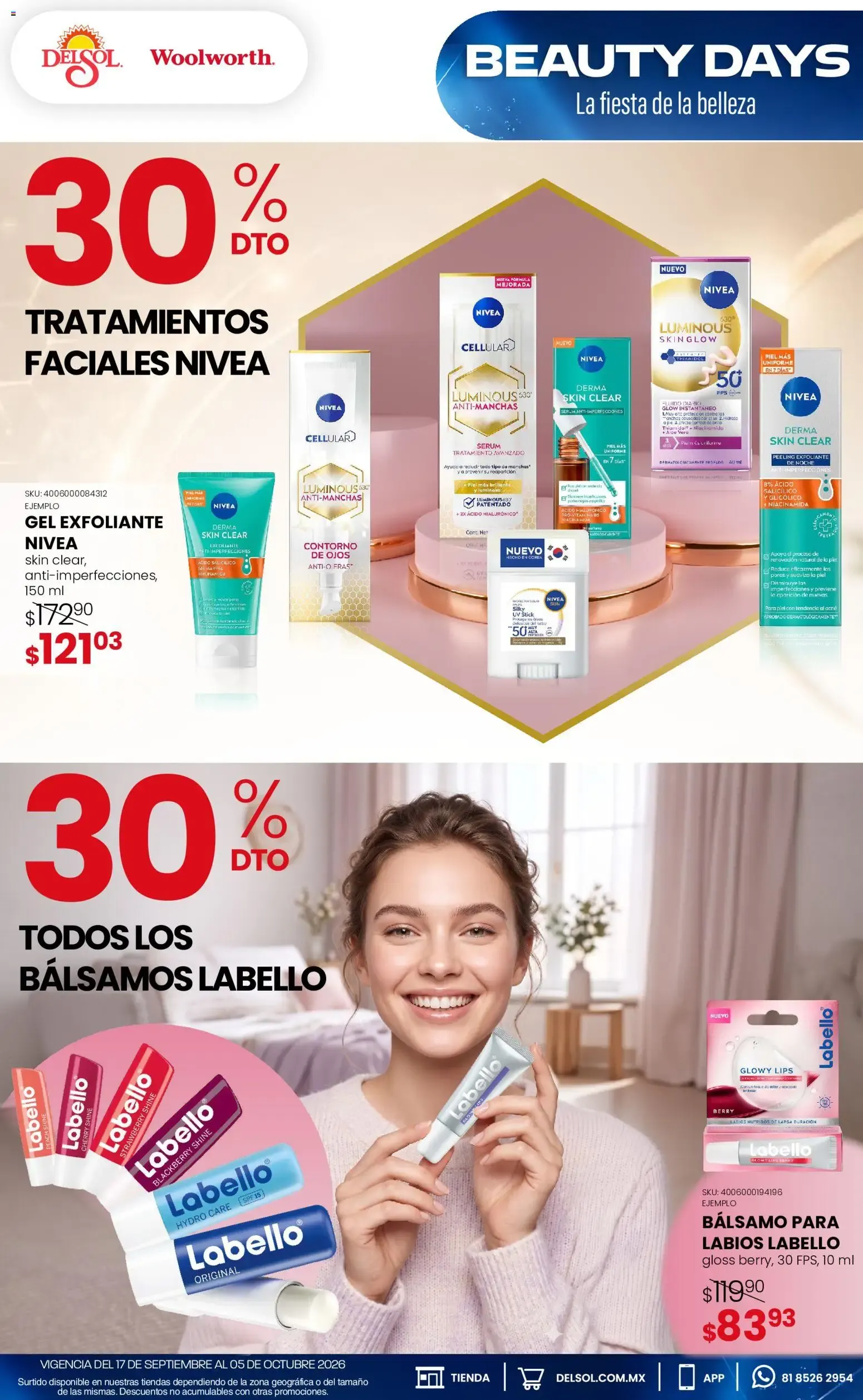 Catálogo de Del Sol y Woolworth catálogo La Fiesta de la Belleza (17/09/2026 - 05/10/2026) - catálogo en línea 17 de septiembre al 5 de octubre 2026 - Pagina 3