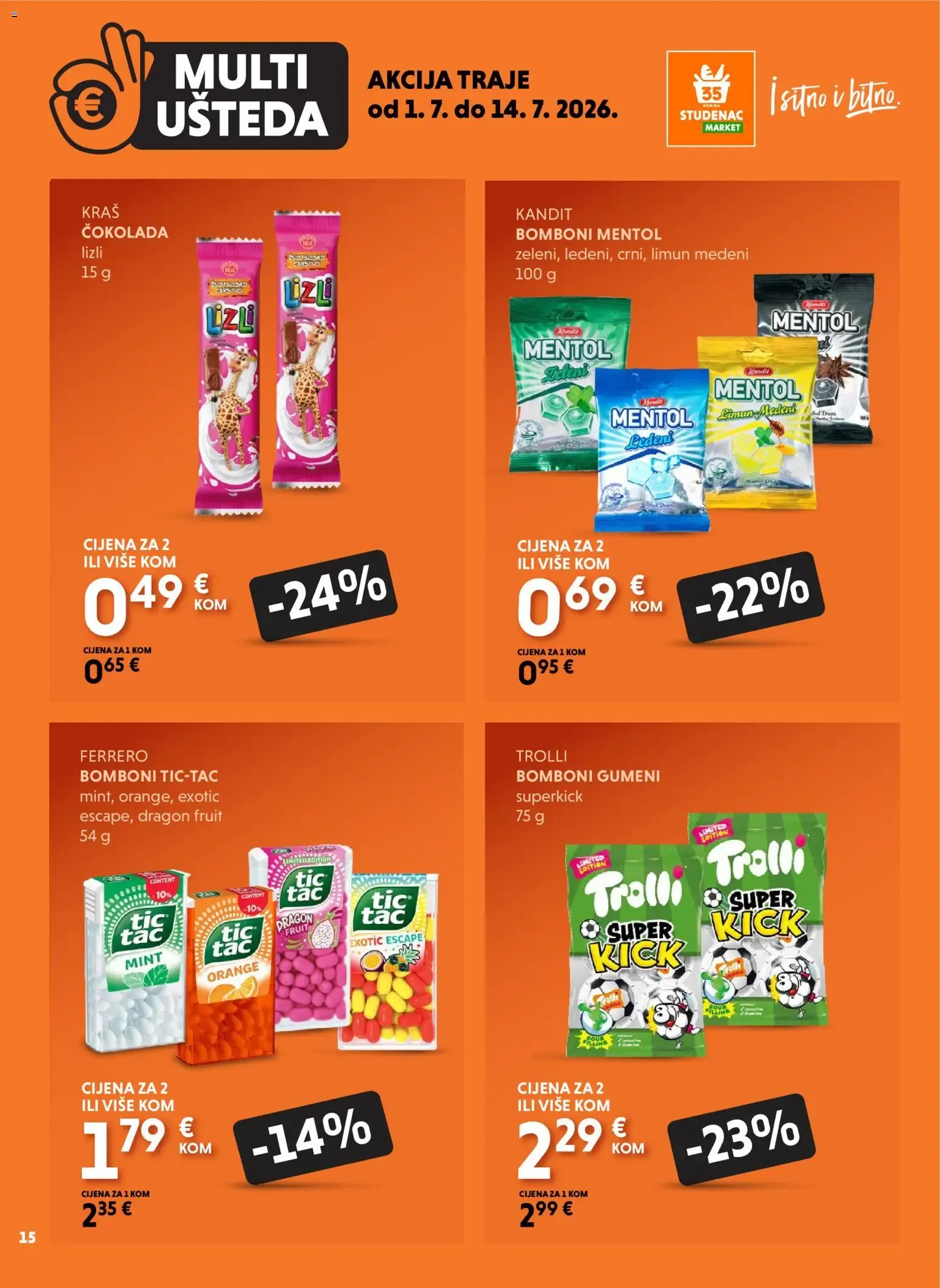Katalog Multi Ušteda od 1. srpnja do 14. srpnja 2026. - Pregled Stranica 14