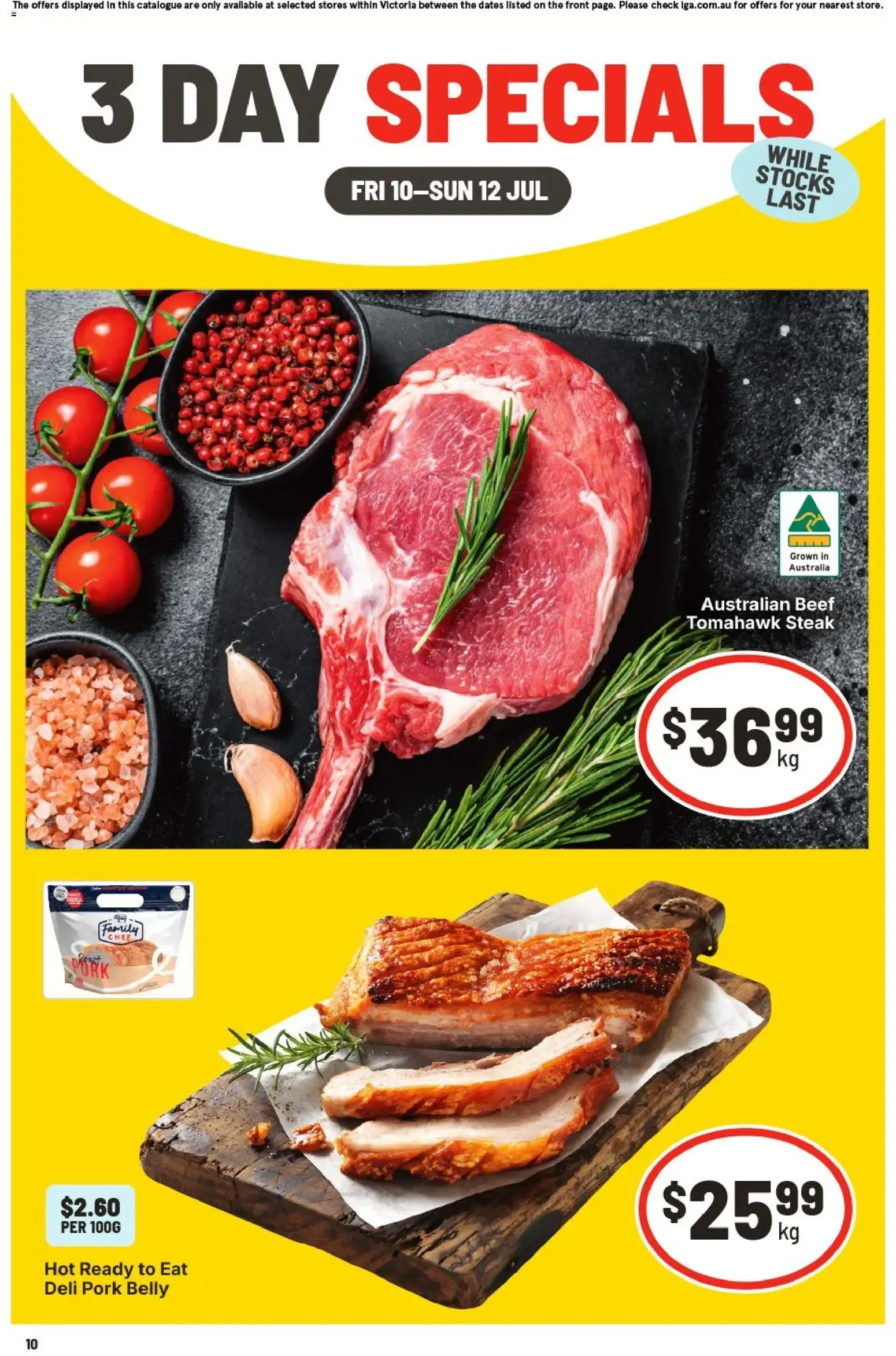 3 Day Specials - Catalogue valid from 10 July to 12 July 2026 - page 1