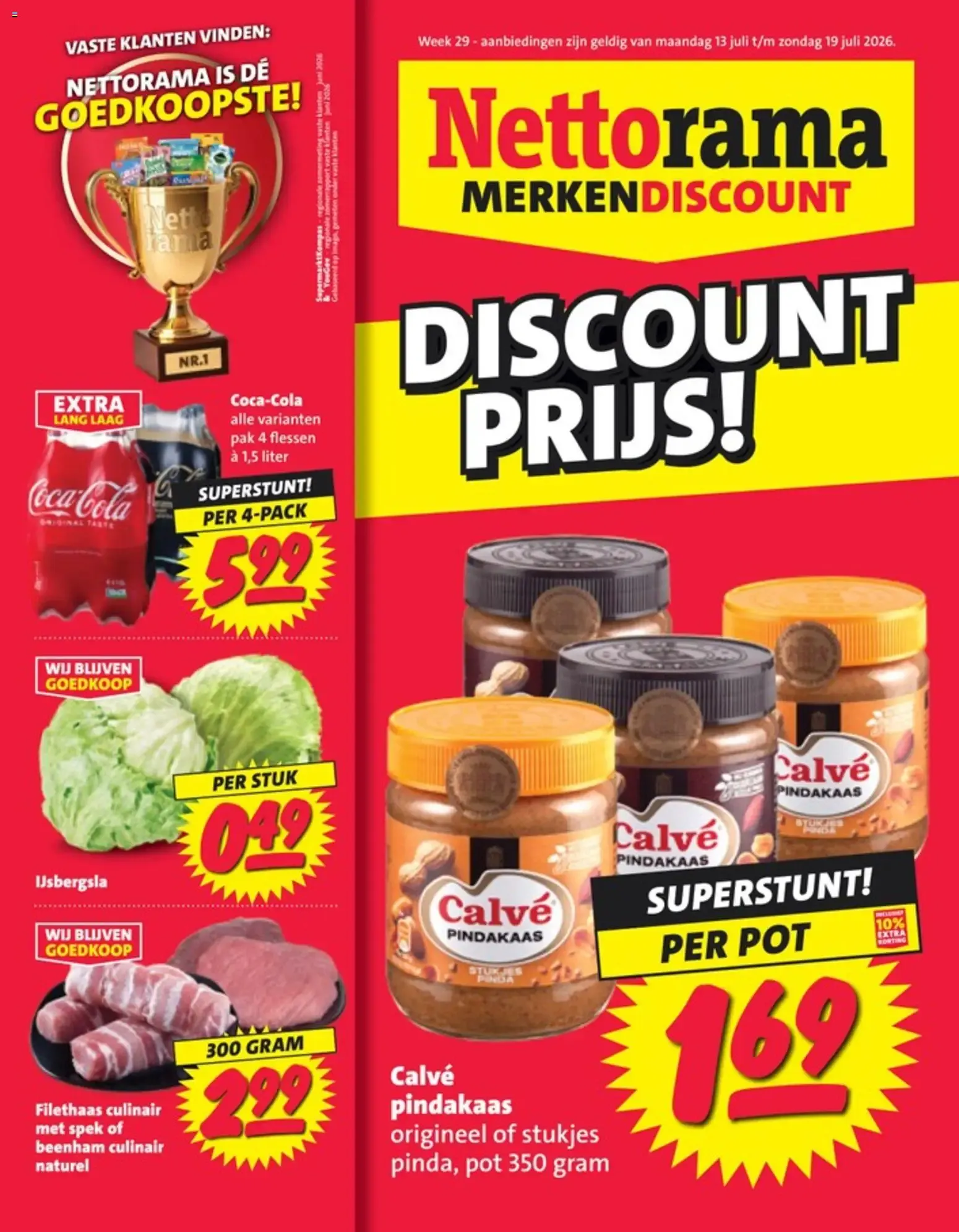 Nettorama MERKENDISCOUNT van 13 juli tot 19 juli 2026 - Folder pagina 1