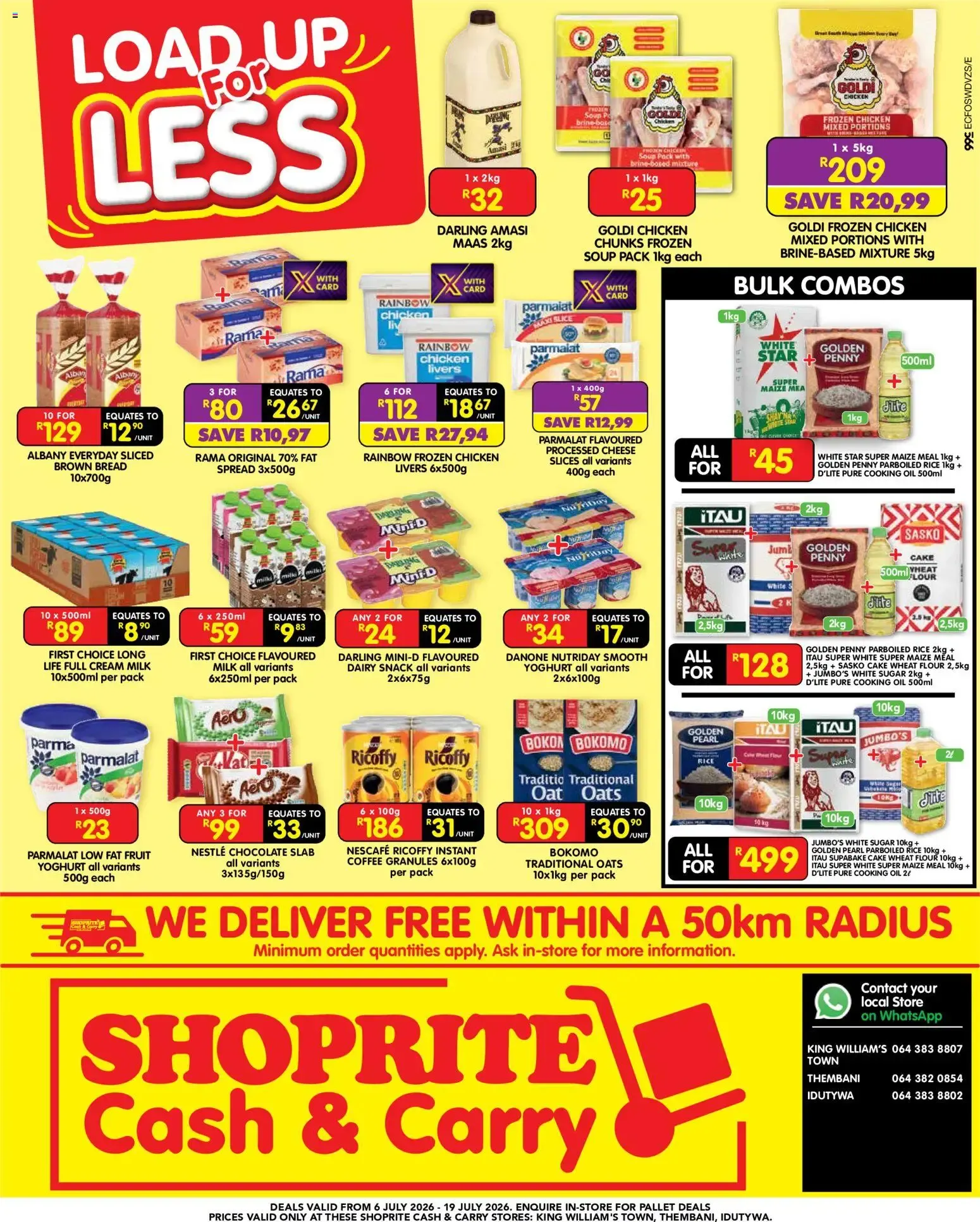 Shoprite Cash & Carry - Load Up for Less Offers from 6 July to 19 July 2026 - Catalogue Page 1