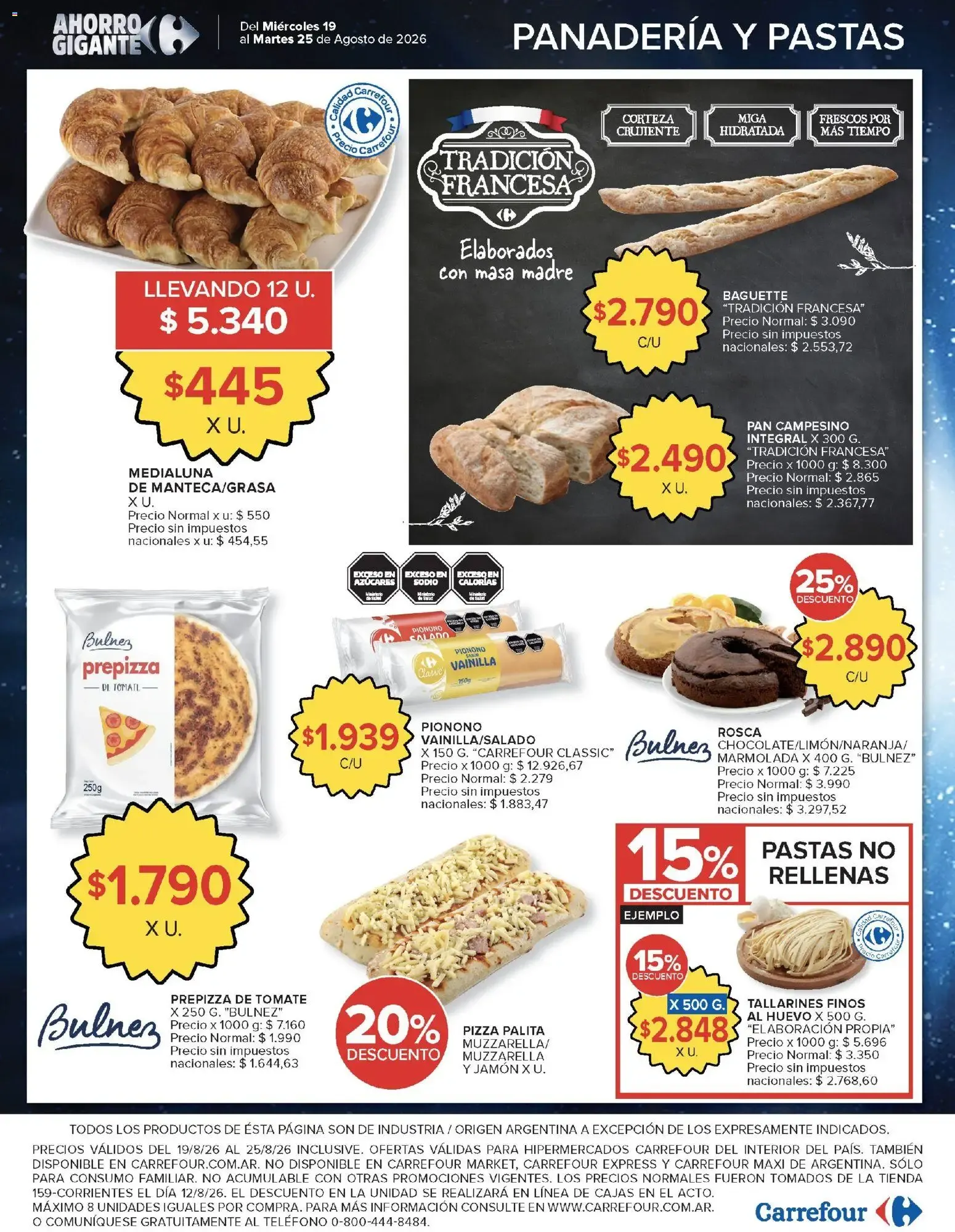 Ofertas de Carrefour Ahorro Gigante: Ofertas Hiper y Market 19 de agosto al 25 de agosto 2026 - Página 11 del catálogo