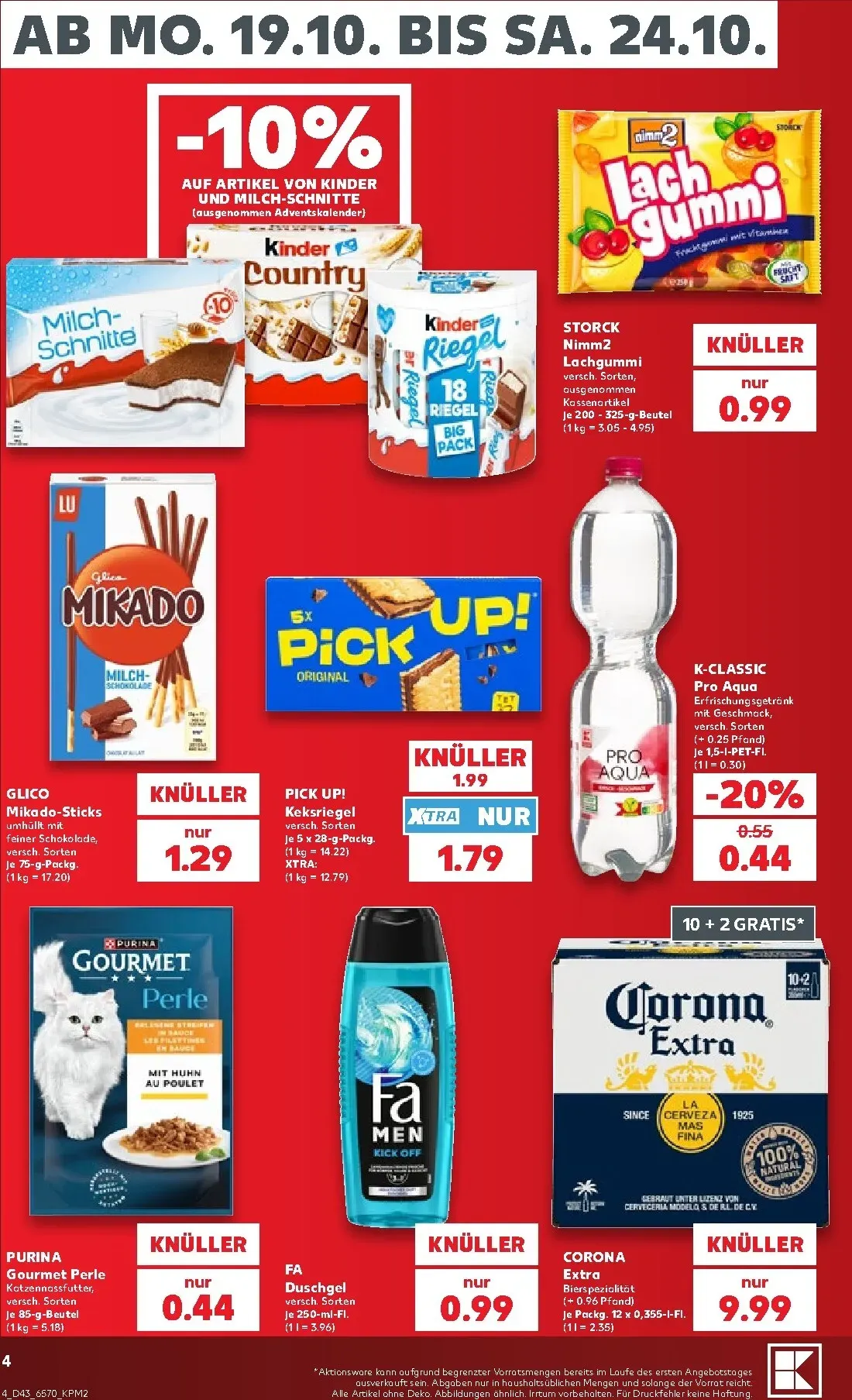 Kaufland Prospekt nächste Woche – von Montag 19.10.2026 bis Samstag 24.10.2026 von 19. Oktober bis 24. Oktober 2026 - Prospekt seite 4