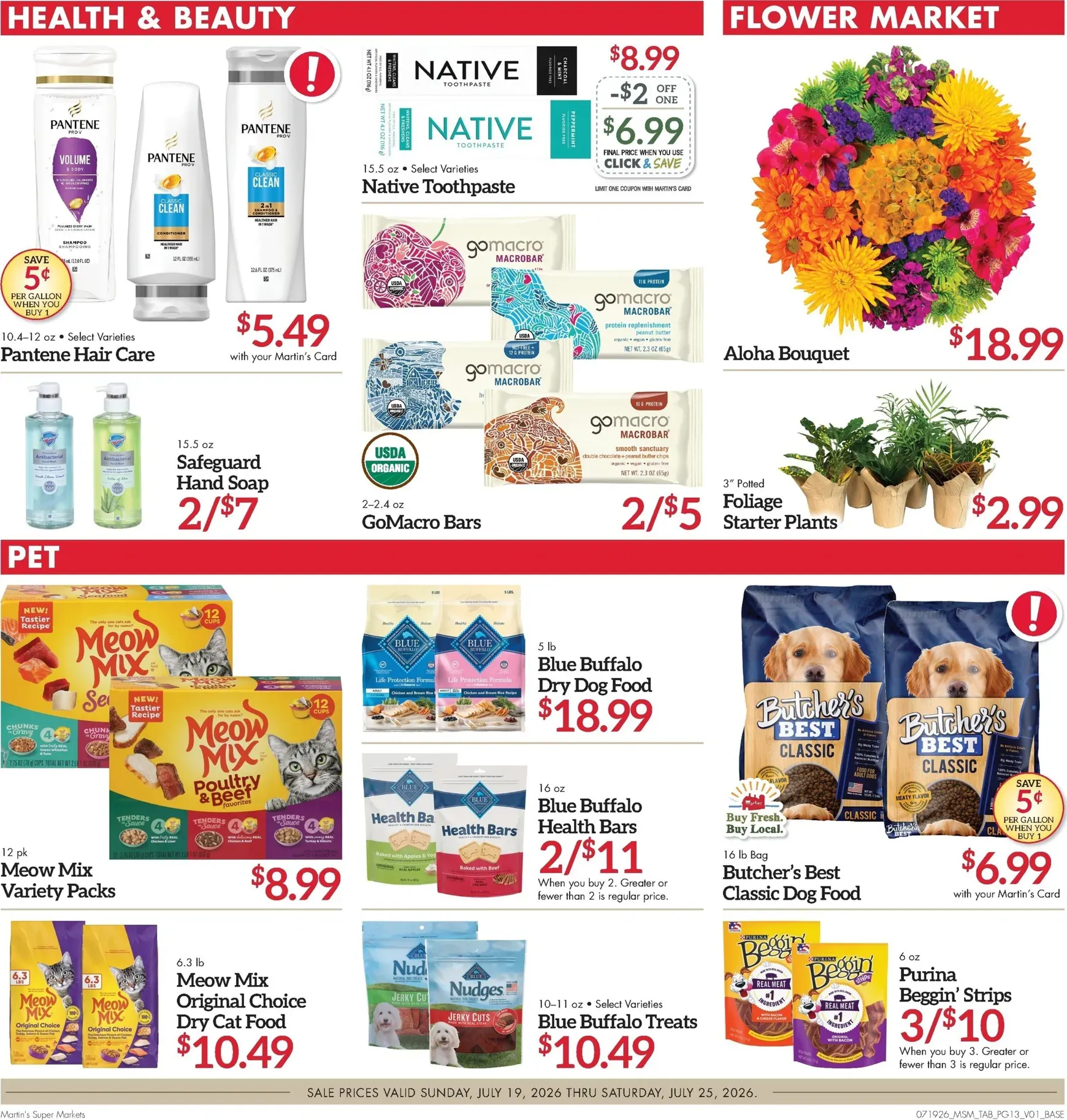 Weekly ad Current Martin's Super Markets - Next Ad leaflet valid from Sunday 07/19/2026 to Saturday 07/25/2026 from July 19 to July 25 2026 - Page 13