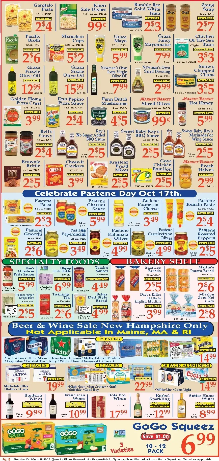 Weekly ad Current Market Basket leaflet valid from Sunday 10/11/2026 to Saturday 10/17/2026 from October 11 to October 17 2026 - Page 8