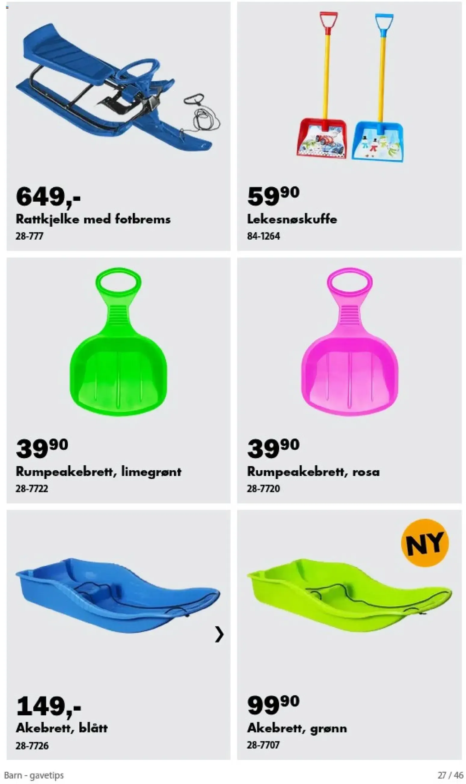 Biltema kundeavis barn gavetips (25/10/2026 - 24/12/2026) - Kundeavis og tilbud fra 25. oktober til 24. desember 2026 - kundeavisside 27