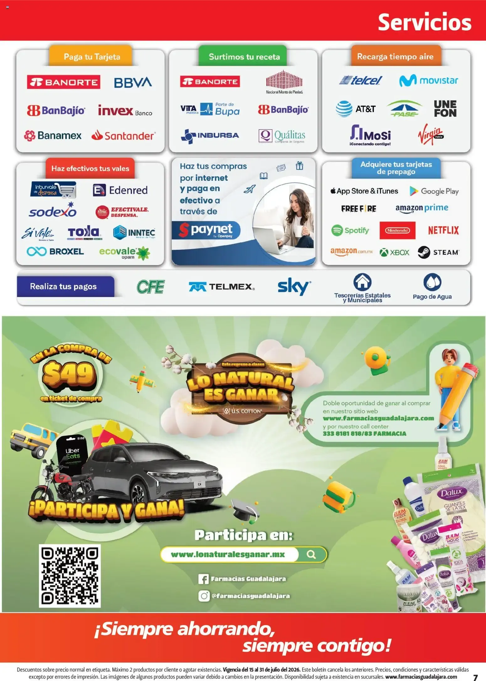 Catálogo de Farmacia Guadalajara catálogo (15/07/2026 - 31/07/2026) - catálogo en línea 15 de julio al 31 de julio 2026 - Pagina 7