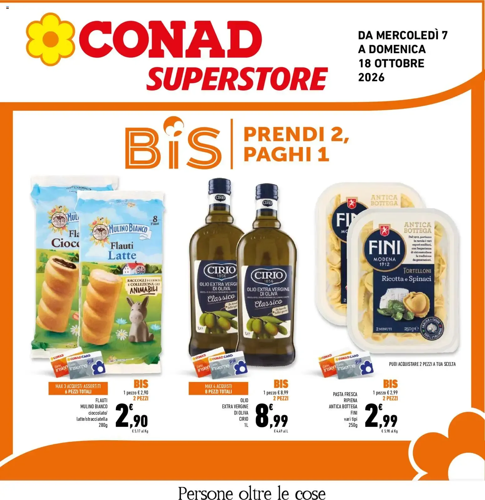 Anteprima volantino Conad dal 07/10/2026 prossima settimana da 7 ottobre a 18 ottobre di 2026 - Pagina del volantino 1