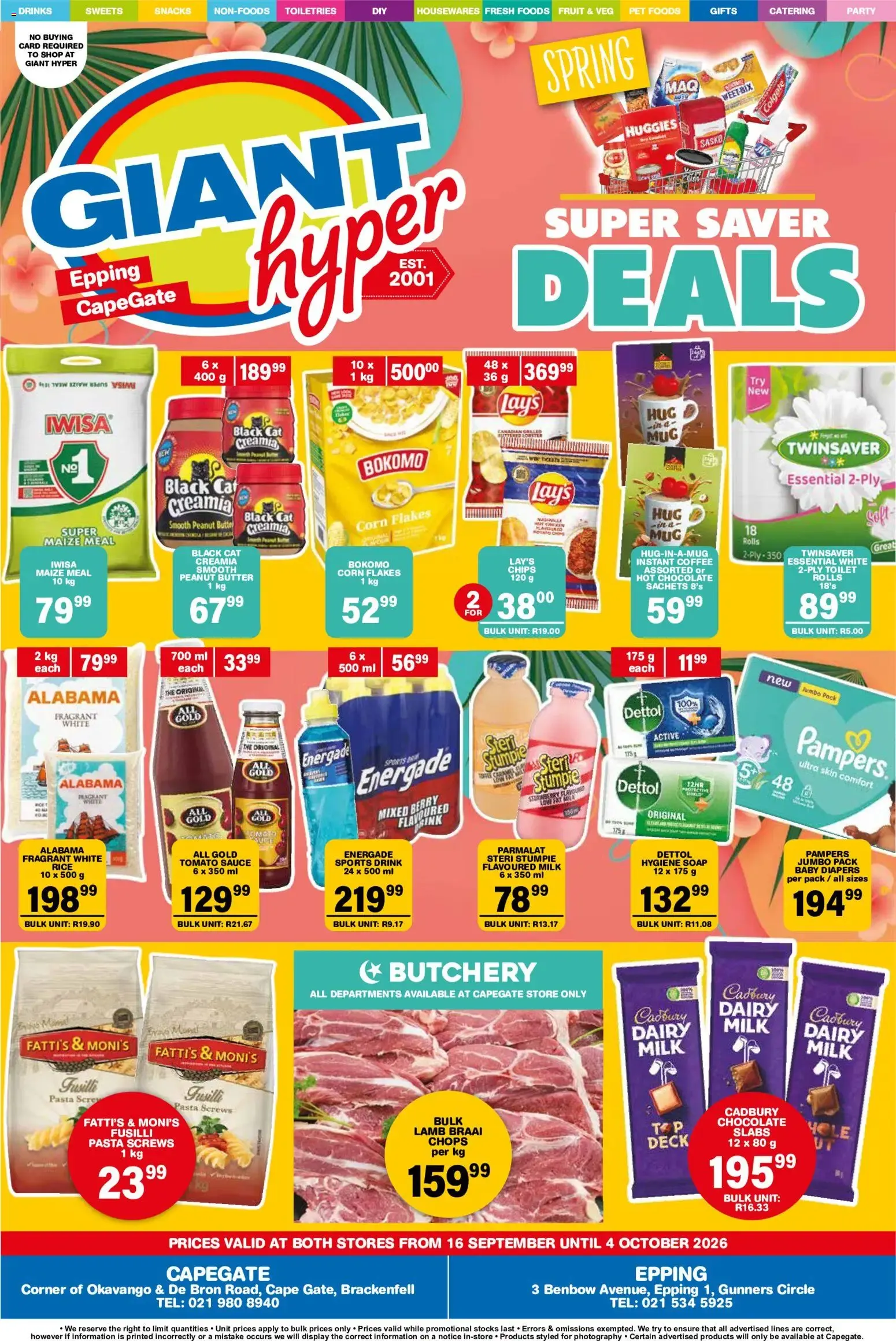 Giant Hyper Specials (16/09/2026 - 04/10/2026) Online from 16 September to 4 October 2026 - Catalogue Page 1