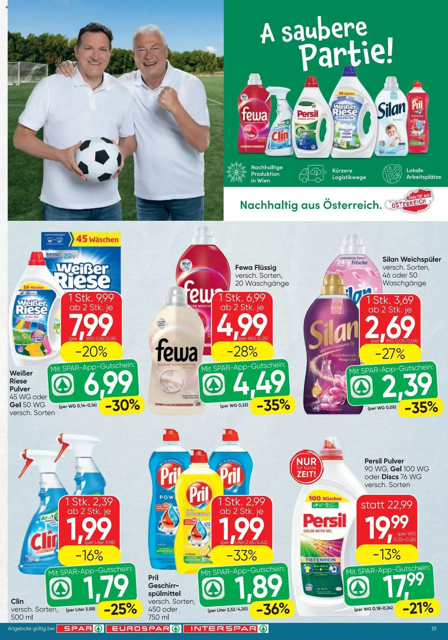 Spar - Flugblatt (18.06.2026) - Angebote und Prospekt von 18. Juni bis 30. Juni 2026 - Flugblätt seite 19