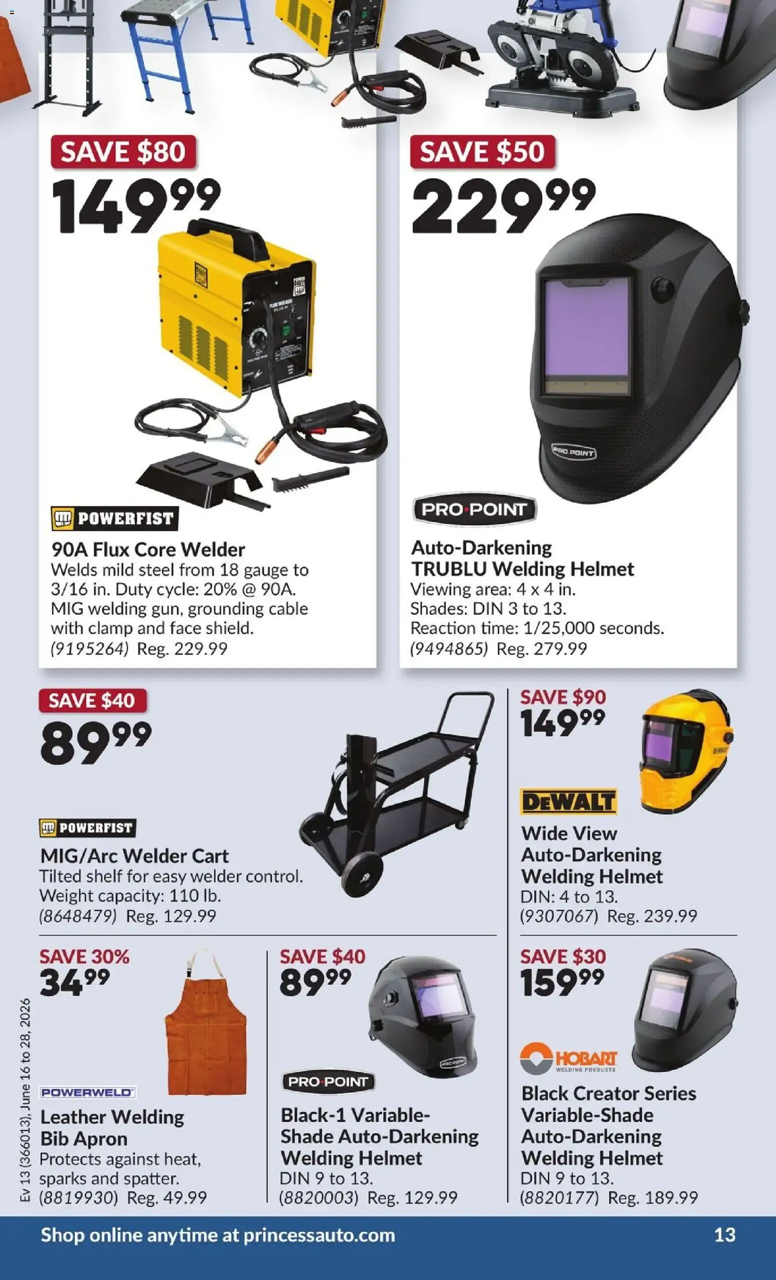 Princess Auto weekly flyer - 2 Week Sale! from Jun 16, 2026 > weekly specials & deals from June 16 to June 28 2026 - flyer page 17