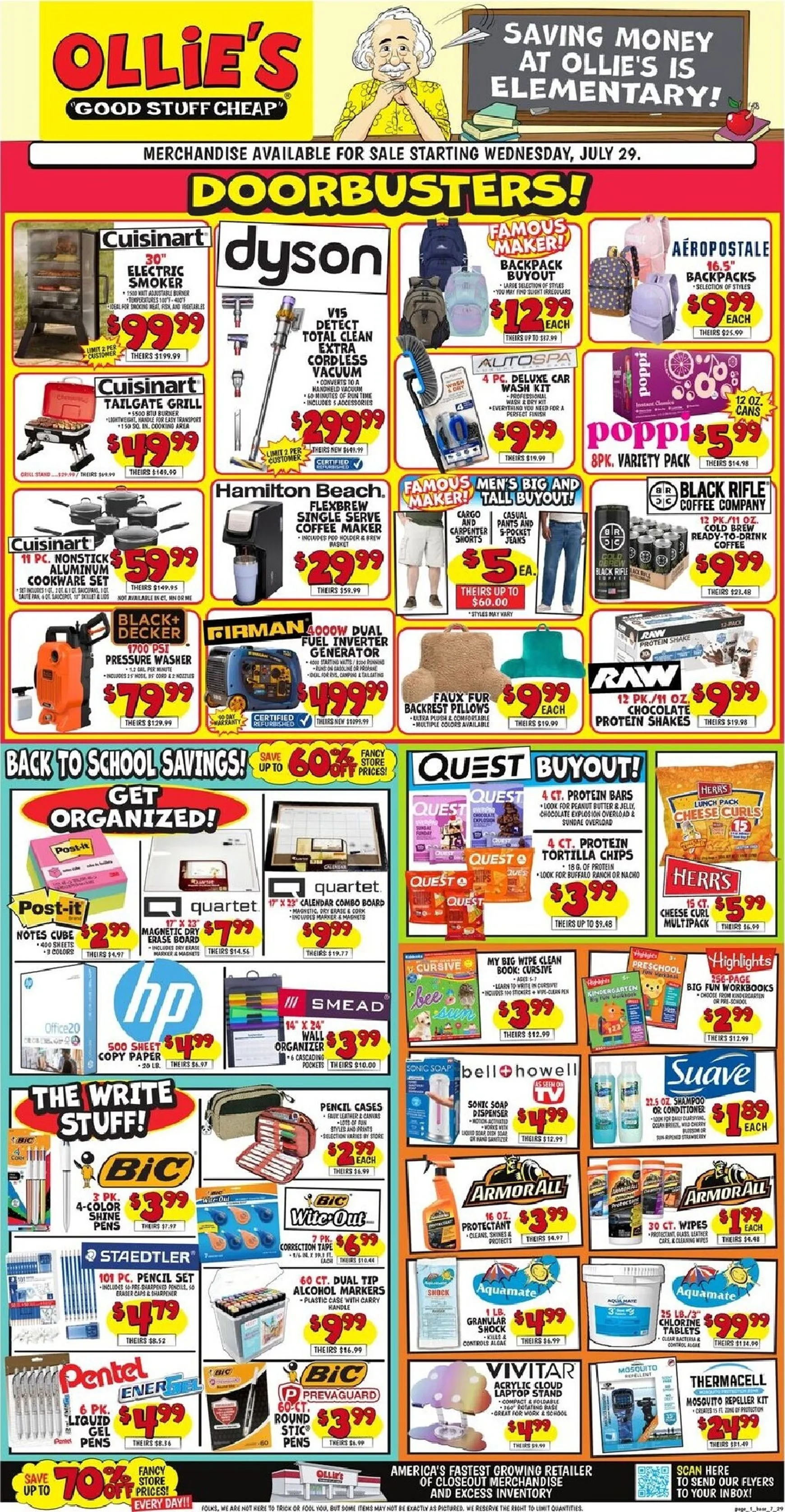 Current Ollie's - Good Stuff Cheap leaflet valid from Wednesday 07/29/2026 to Wednesday 08/05/2026