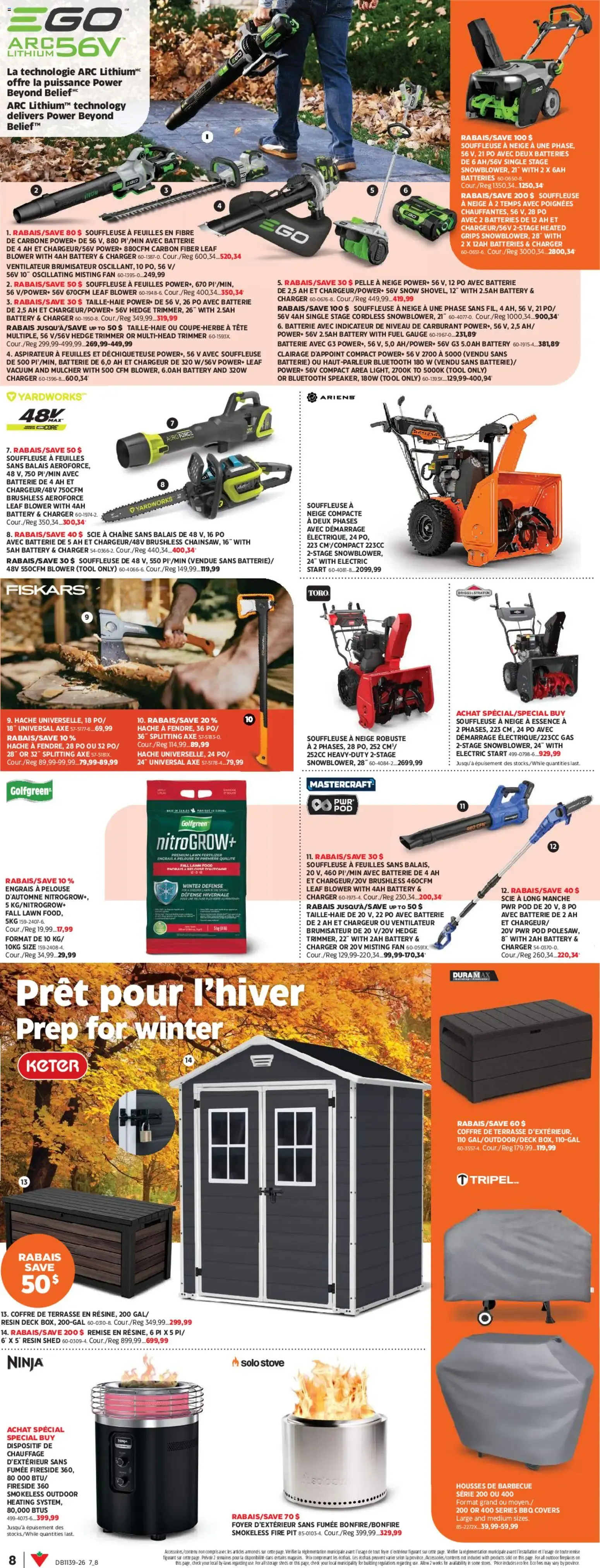Canadian Tire circulaire - Inspirations Automne from Sep 24, 2026 > weekly specials & deals from September 24 to October 14 2026 - flyer page 8