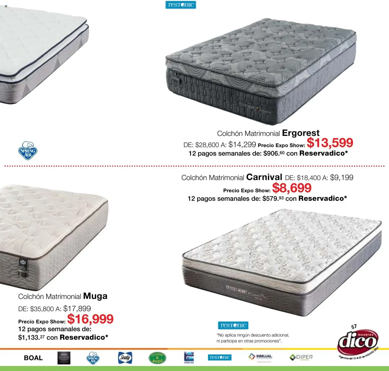 Catálogo de Muebles Dico catálogo Expo Show (13/08/2026 - 25/08/2026) - catálogo en línea 13 de agosto al 25 de agosto 2026 - Pagina 57