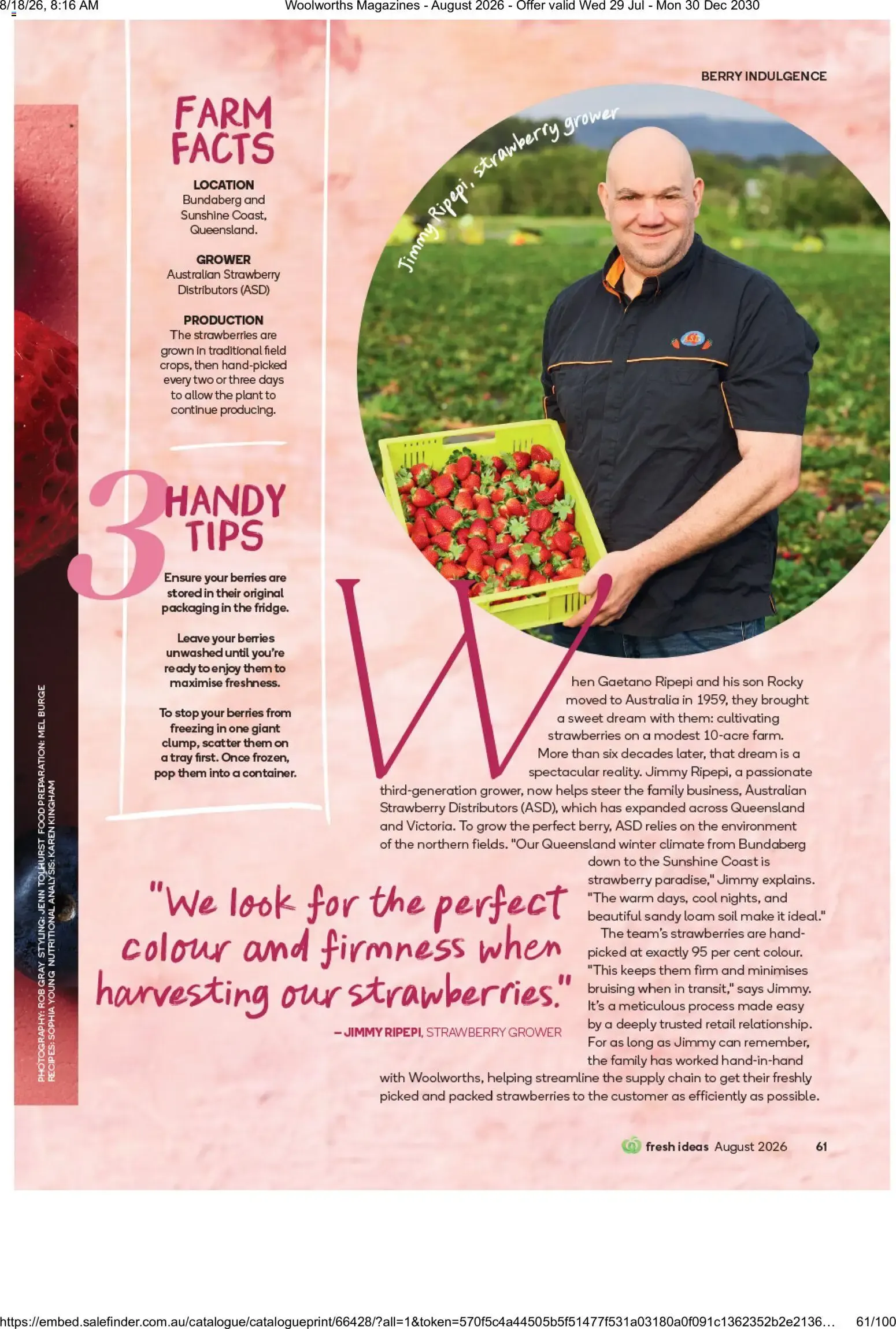 Woolworths Fresh Ideas - August 2026 - Catalogue valid from 29 July to 30 December 2030 - page 61