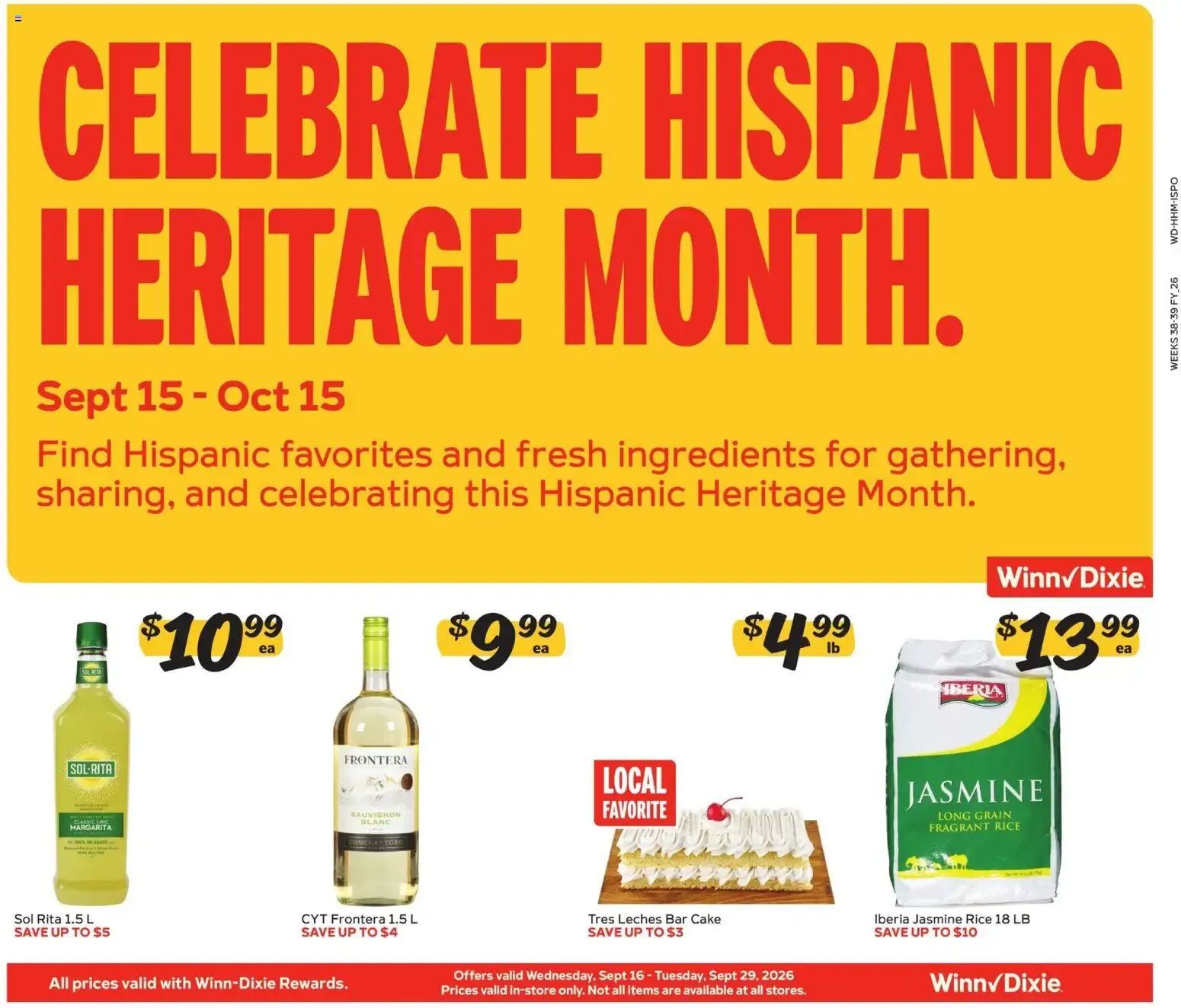 Weekly ad Celebrate Hispanic Heritage Month from September 16 to September 29 2026 - Page 1