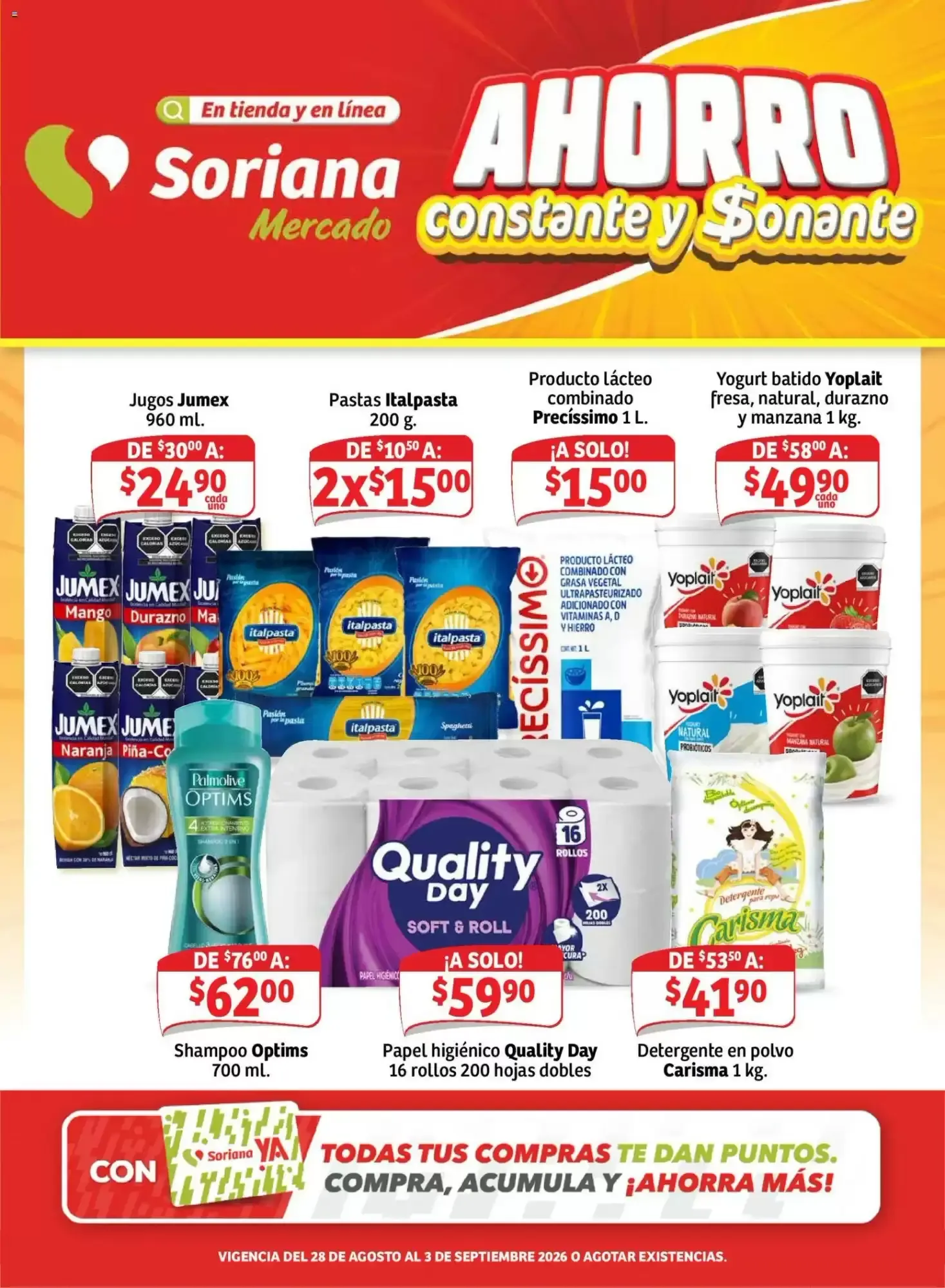 Catálogo de Soriana Mercado AHORRO constante y Sonante 28 de agosto al 3 de septiembre 2026 - Pagina 1