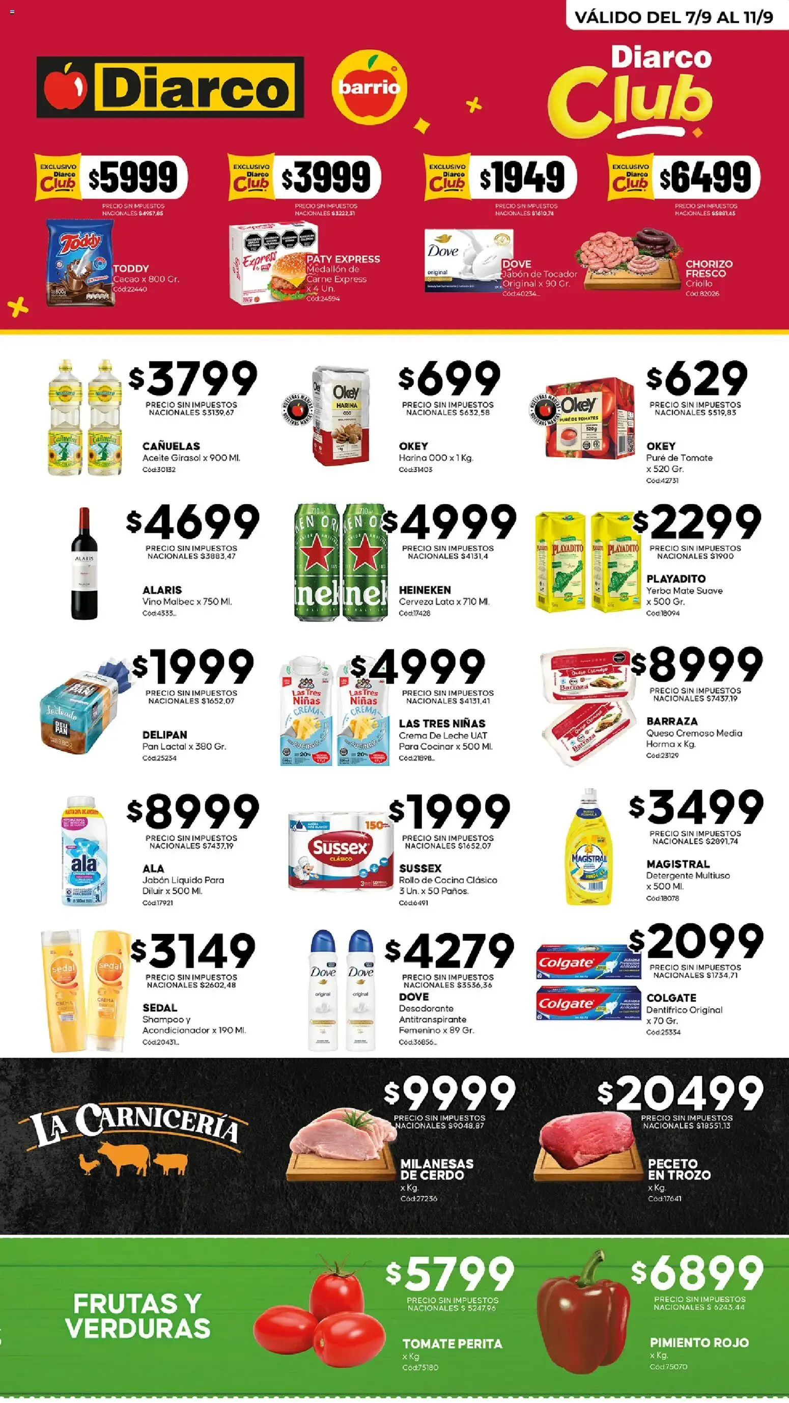 Ofertas de Diarco - Ofertas Barrio del 07/09/2026 - 11/09/2026 7 de septiembre al 11 de septiembre 2026 - Página 1 del catálogo