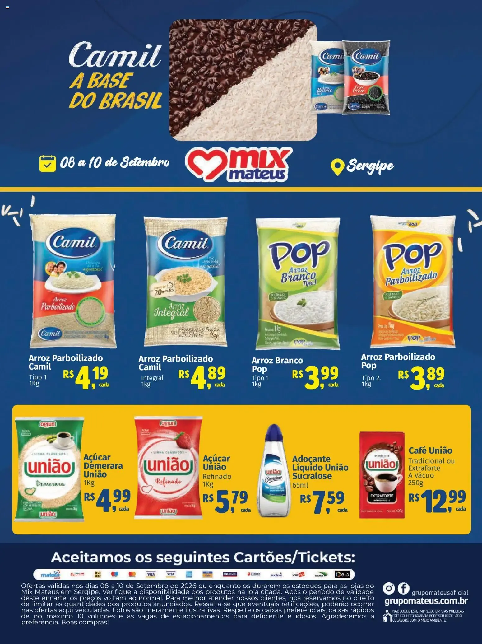Encarte de Mateus ofertas Camil de 07/09/2026 | Promoções Online 8 de setembro até 10 de setembro 2026 - Pagina 1