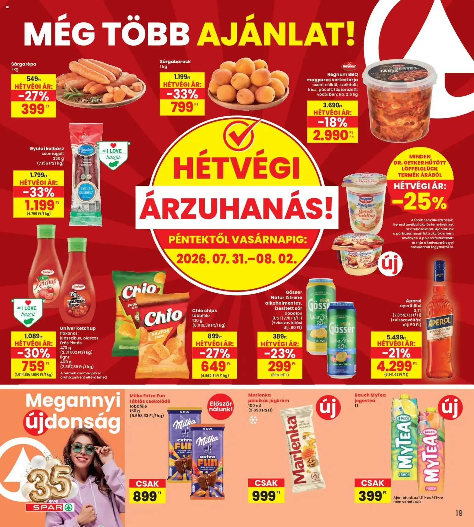 Katalógus Szülinapi akciók és szuper árak! július 30.-tól augusztus 5.-ig 2026. - Oldal 19