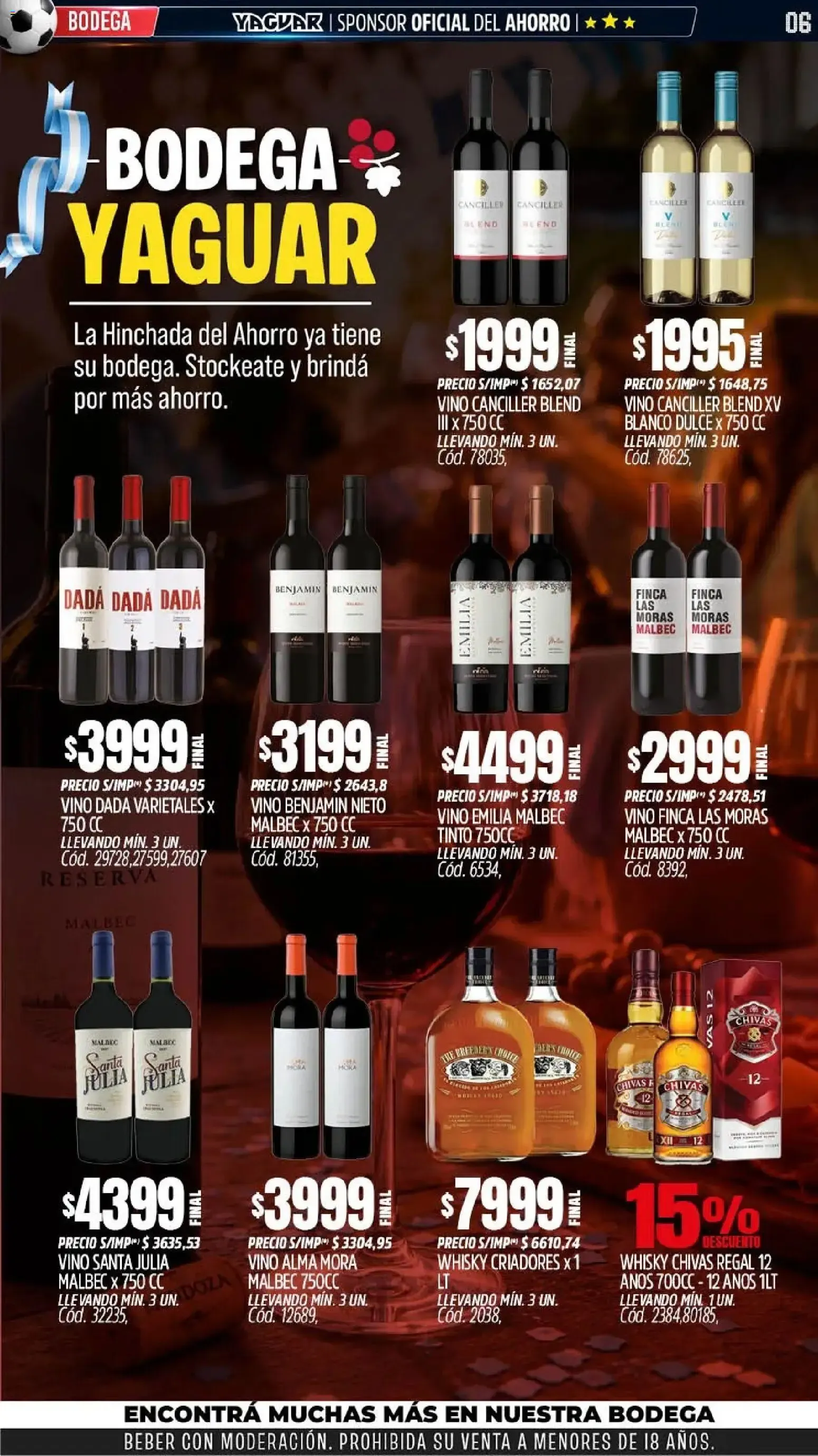Ofertas de Mayorista Yaguar: La Hinchada del Ahorro 15 de junio al 21 de junio 2026 - Página 5 del catálogo