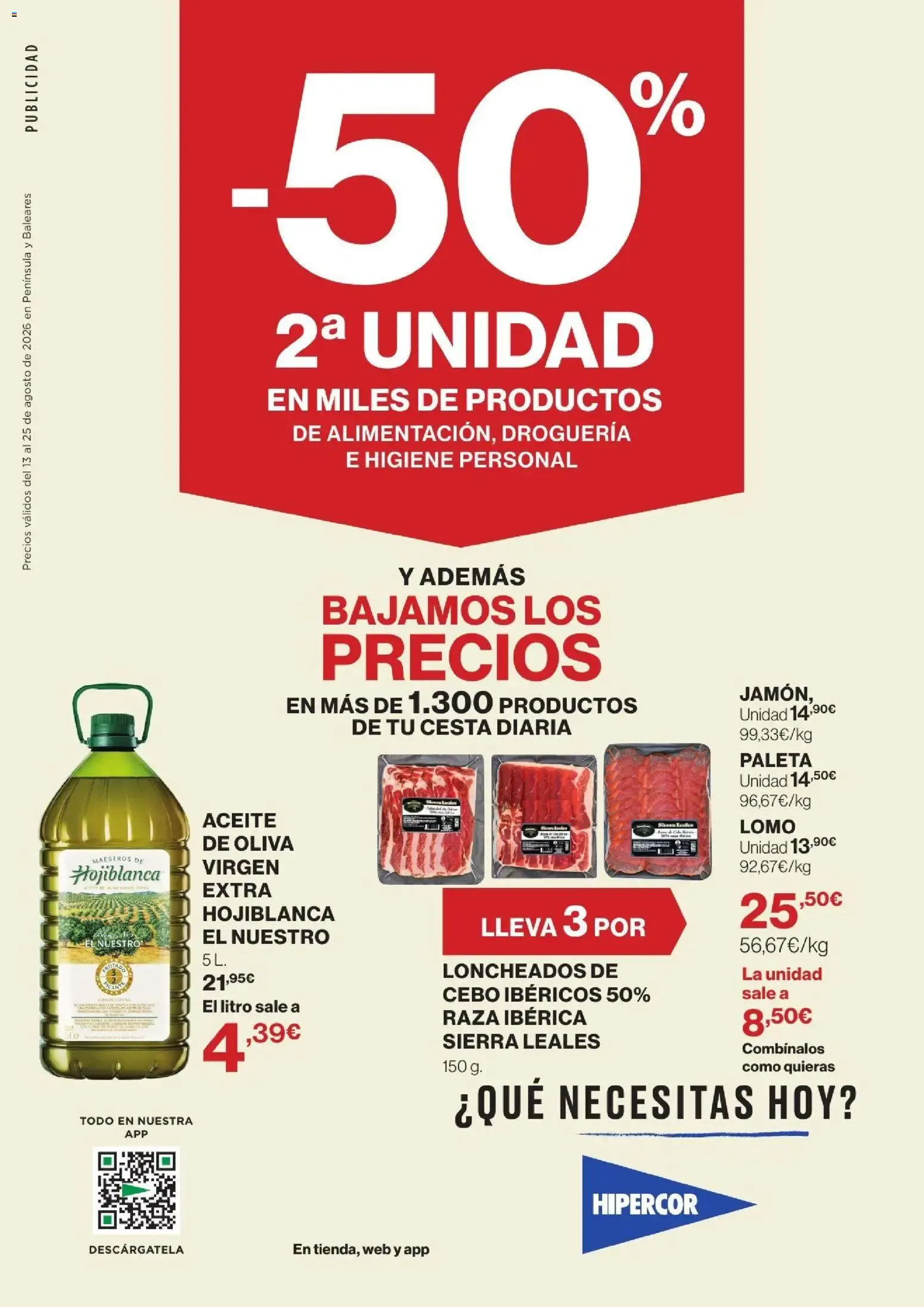 Hipercor catálogo del 13/08/2026 | folleto