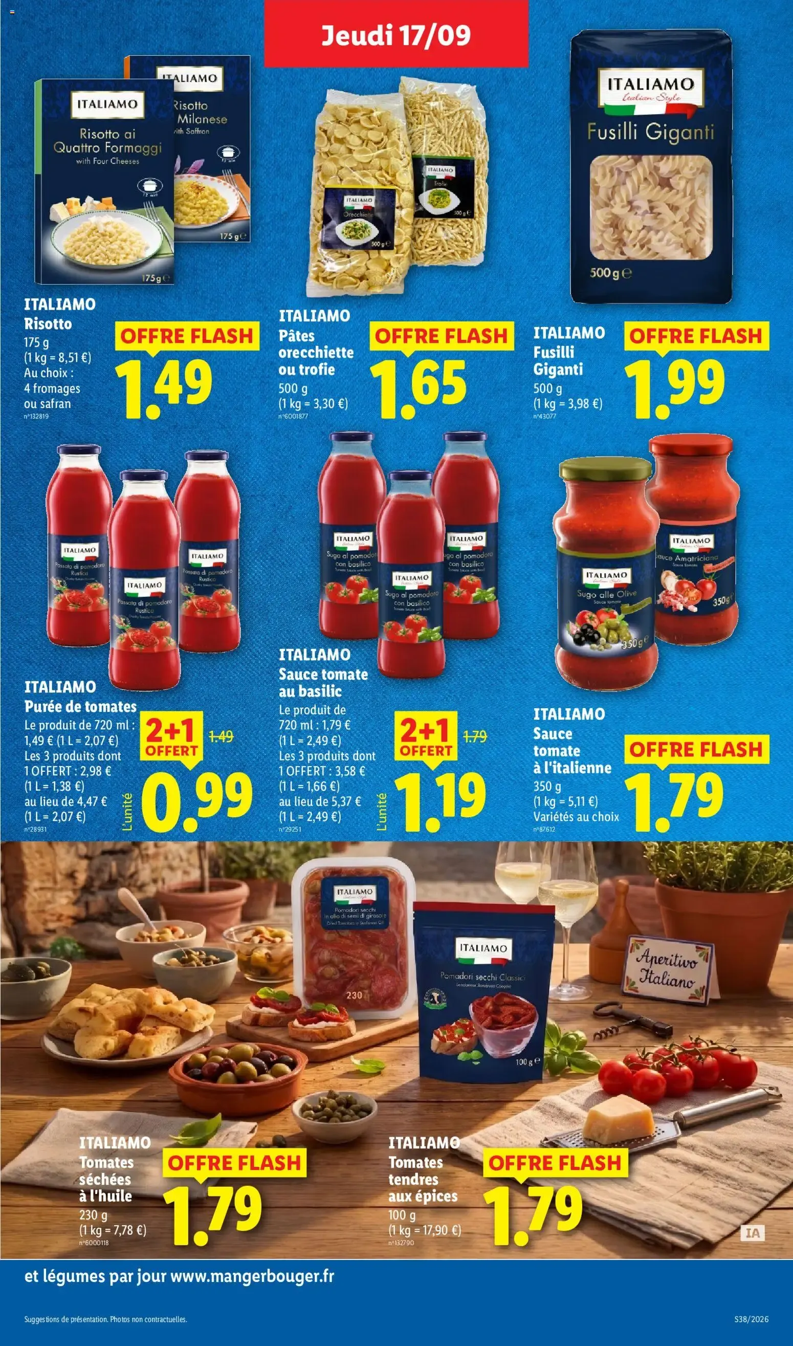 Lidl: Cap sur l'Italie! du 17 septembre au 23 septembre 2026 - Catalogue page 23