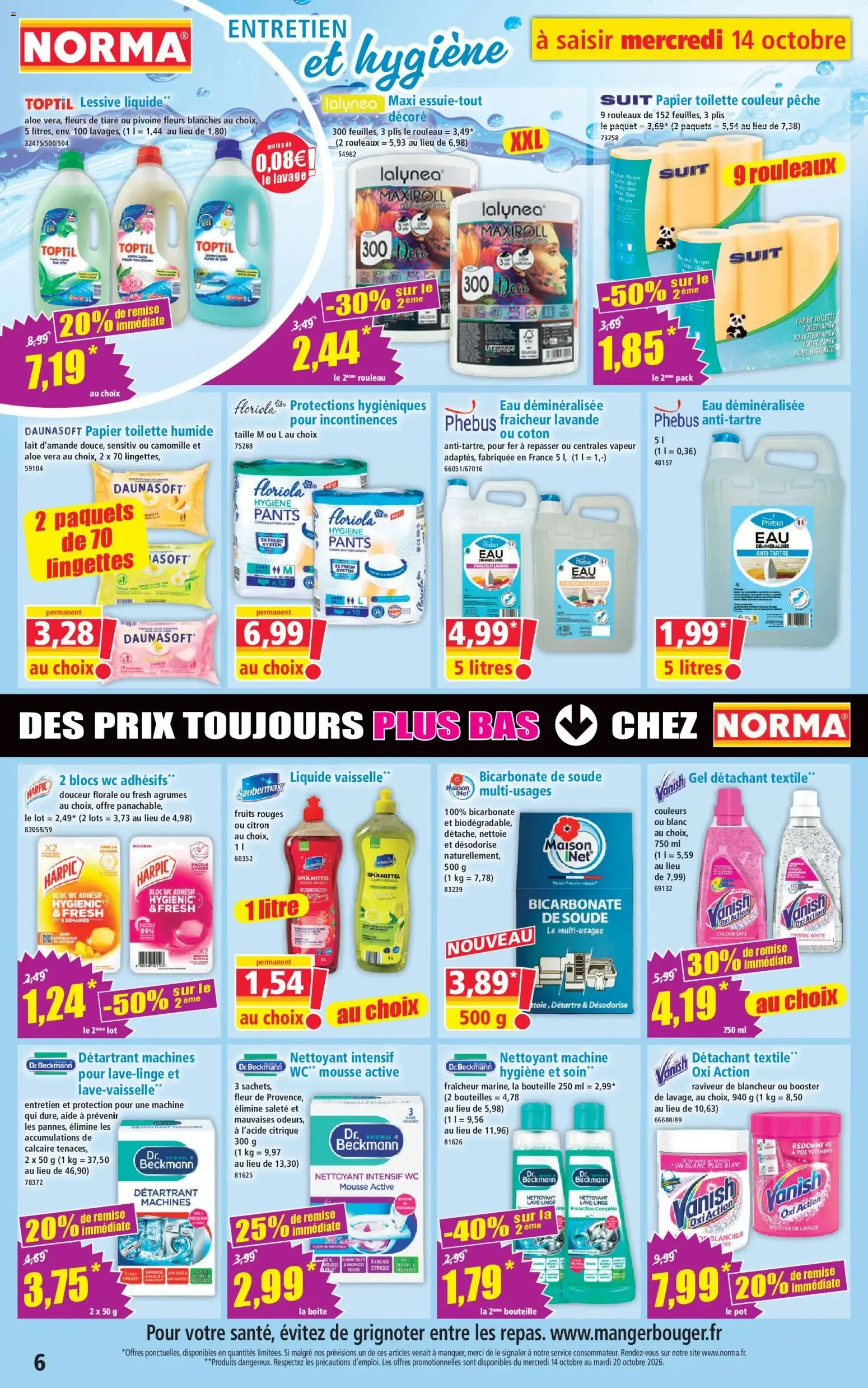 Norma Votre Discounter Régional du 14 octobre au 20 octobre 2026 - Catalogue page 6