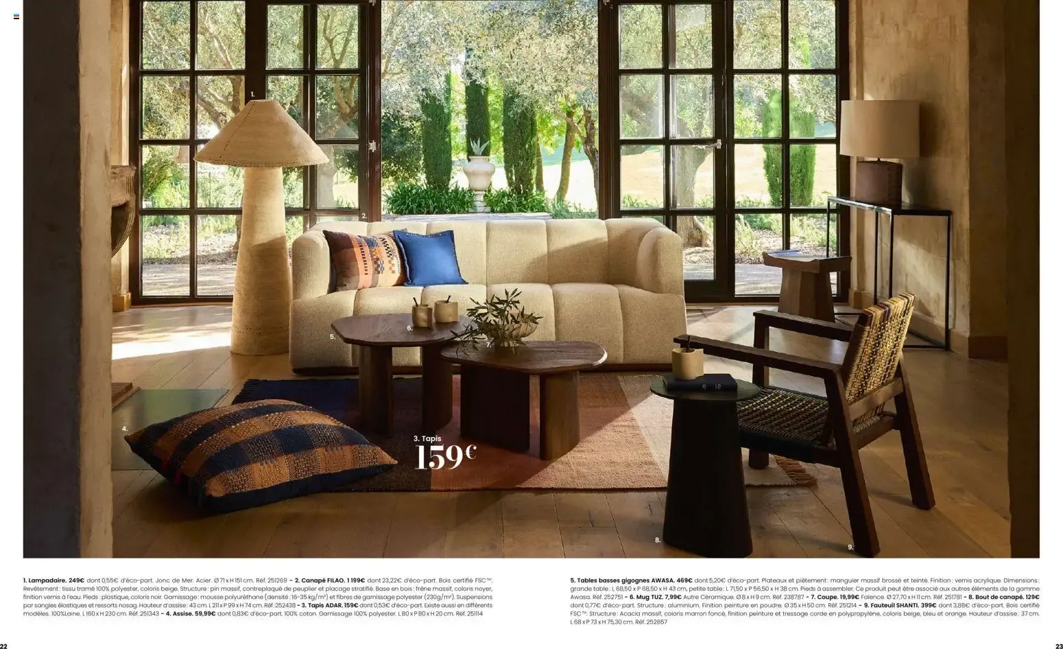 Maisons du Monde - Itinéraire Estival Collection Printemps - Été 2026 du 16 février au 1 septembre 2026 - Catalogue page 12