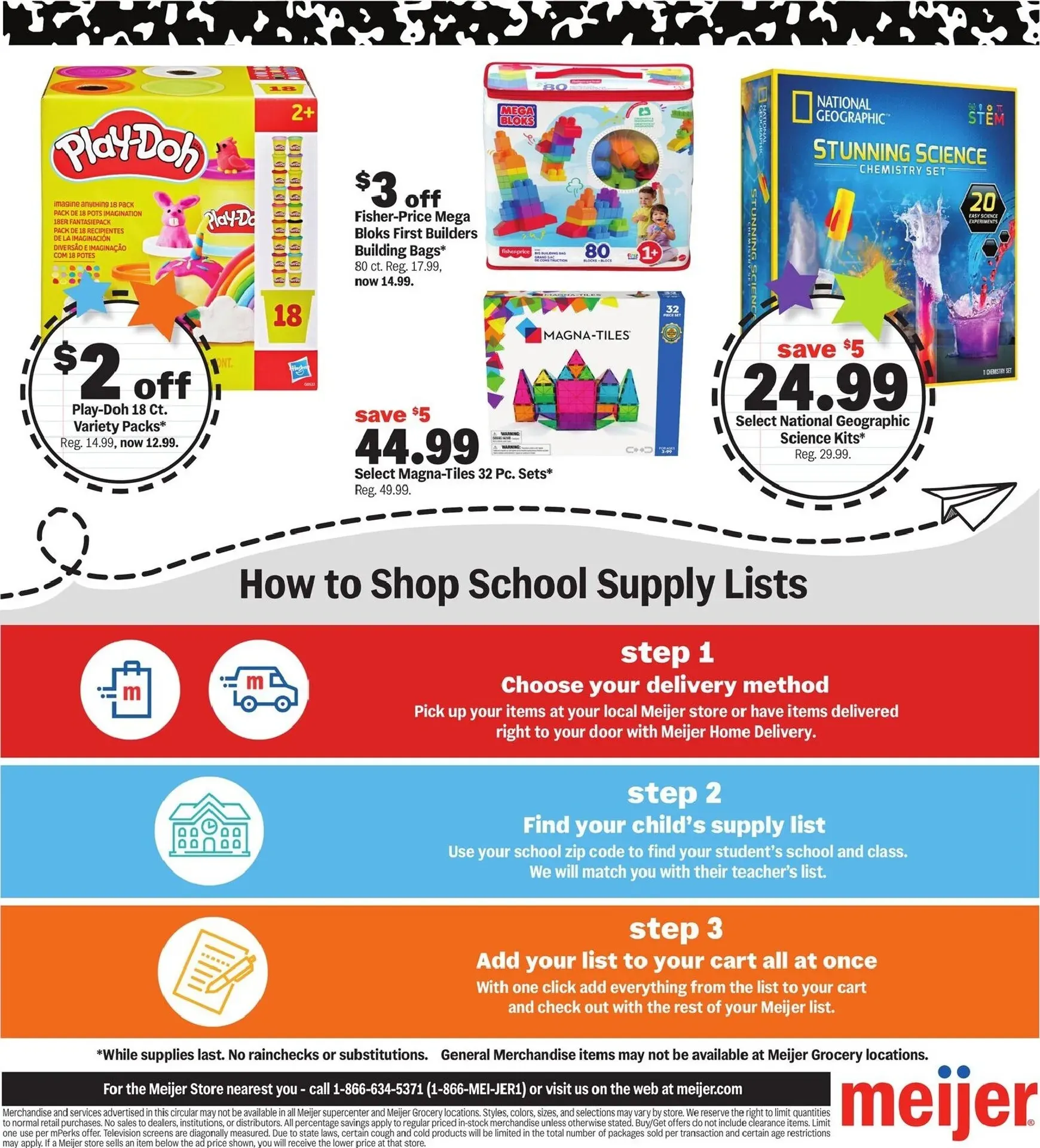 Weekly ad Future Meijer - School deals under $1 flyer valid from Wednesday 08/12/2026 to Tuesday 08/25/2026 from August 12 to August 25 2026 - Page 7