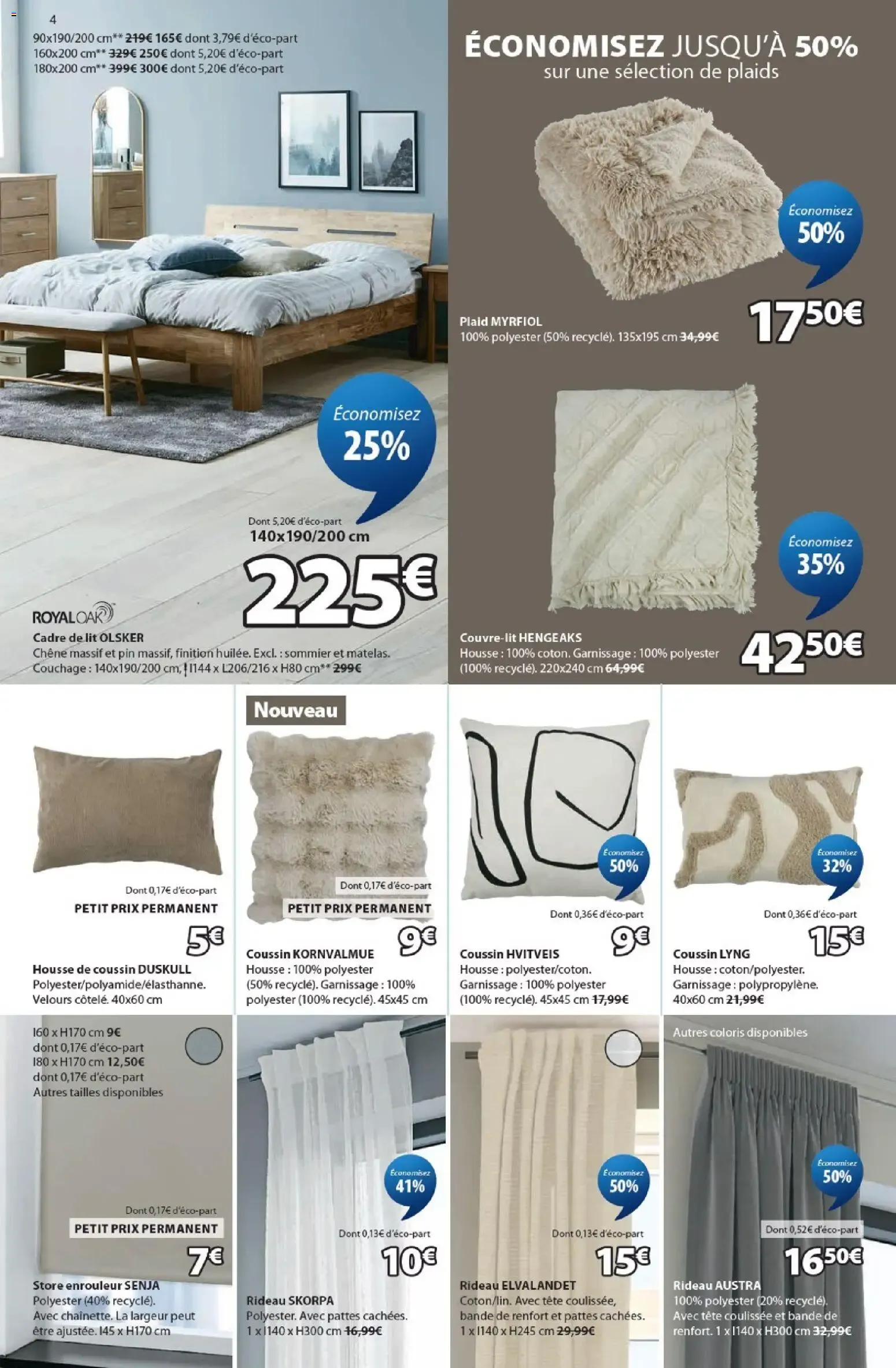 Jysk prospectus à partir du 22/07/2026 - promo en ligne du 22 juillet au 31 août 2026 - Catalogue page 4