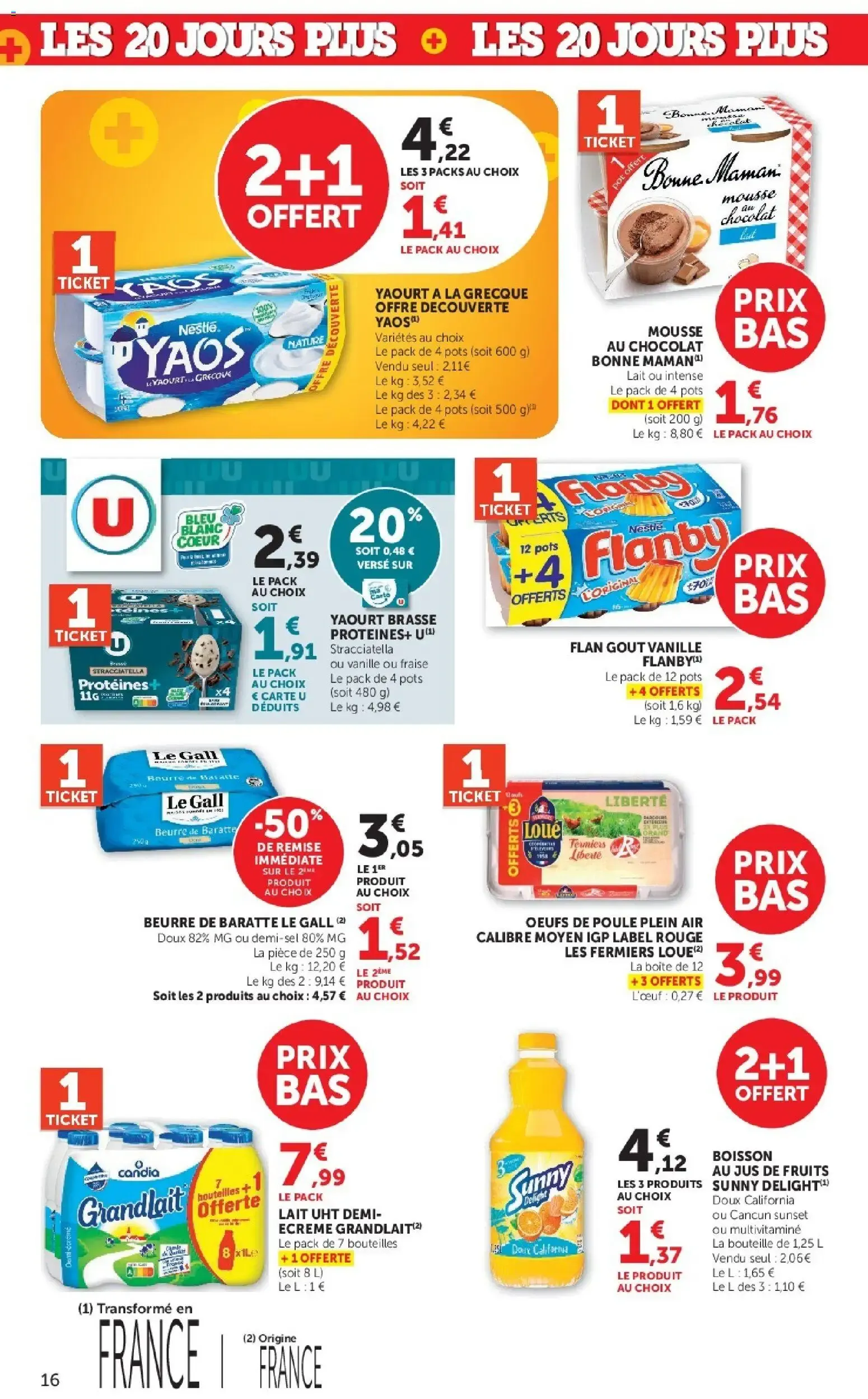 Hyper U Les 20 jours plus à partir du 29/09/2026 - promo en ligne du 29 septembre au 11 octobre 2026 - Catalogue page 16
