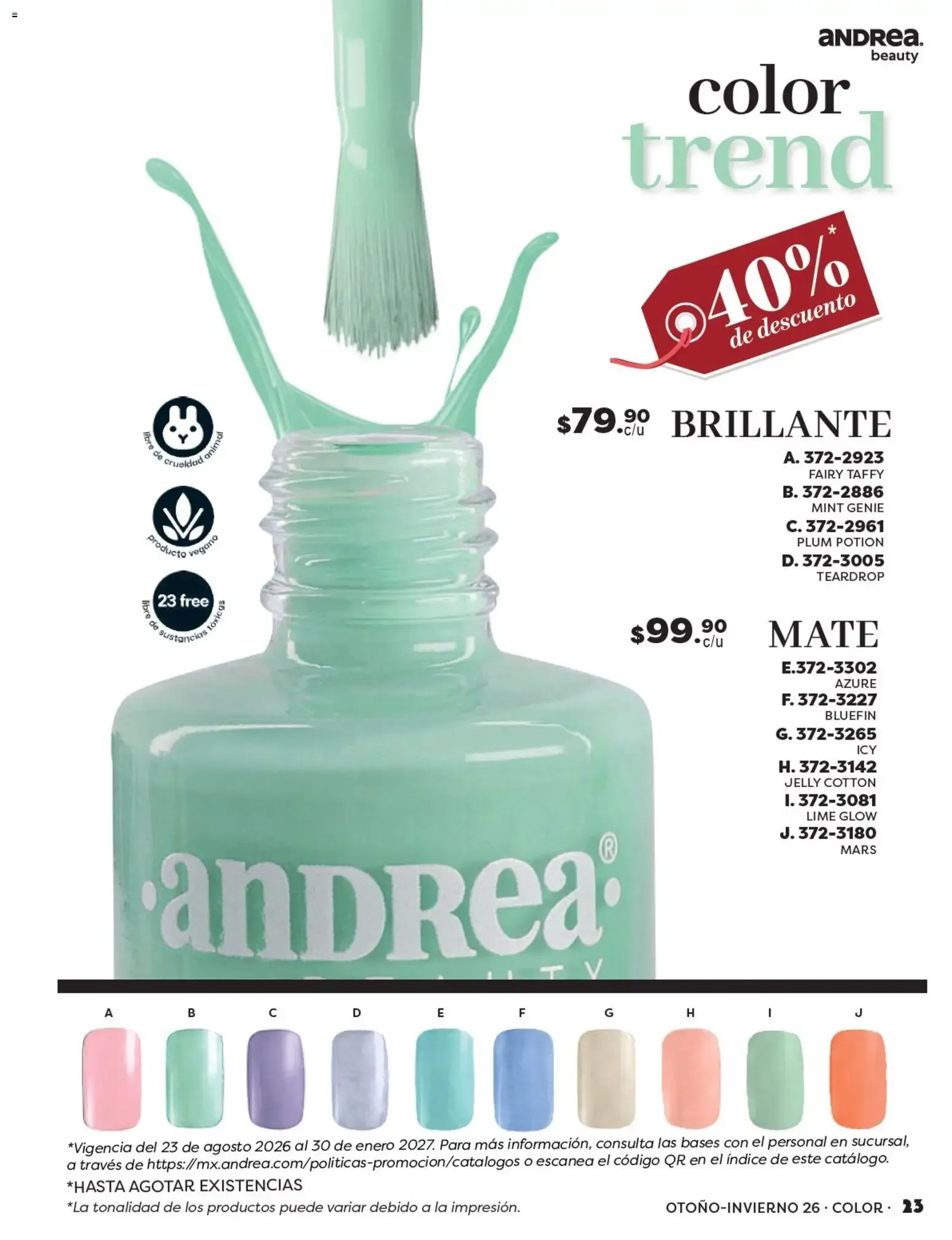 Catálogo de Andrea catálogo Beauty 2026 - Catálogos en línea de 23/08 - 30/01 23 de agosto al 30 de enero 2027 - Pagina 23