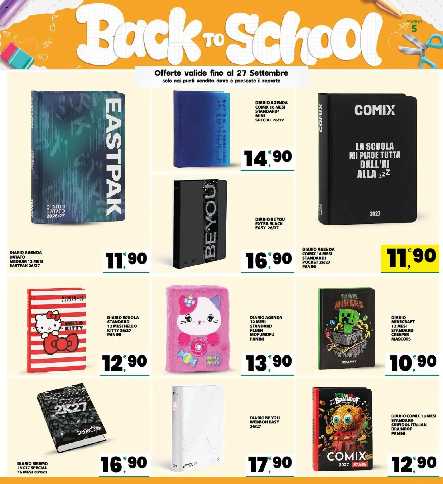 Eurospar Interspar Back To School da 31 agosto a 27 settembre di 2026 - Pagina del volantino 5