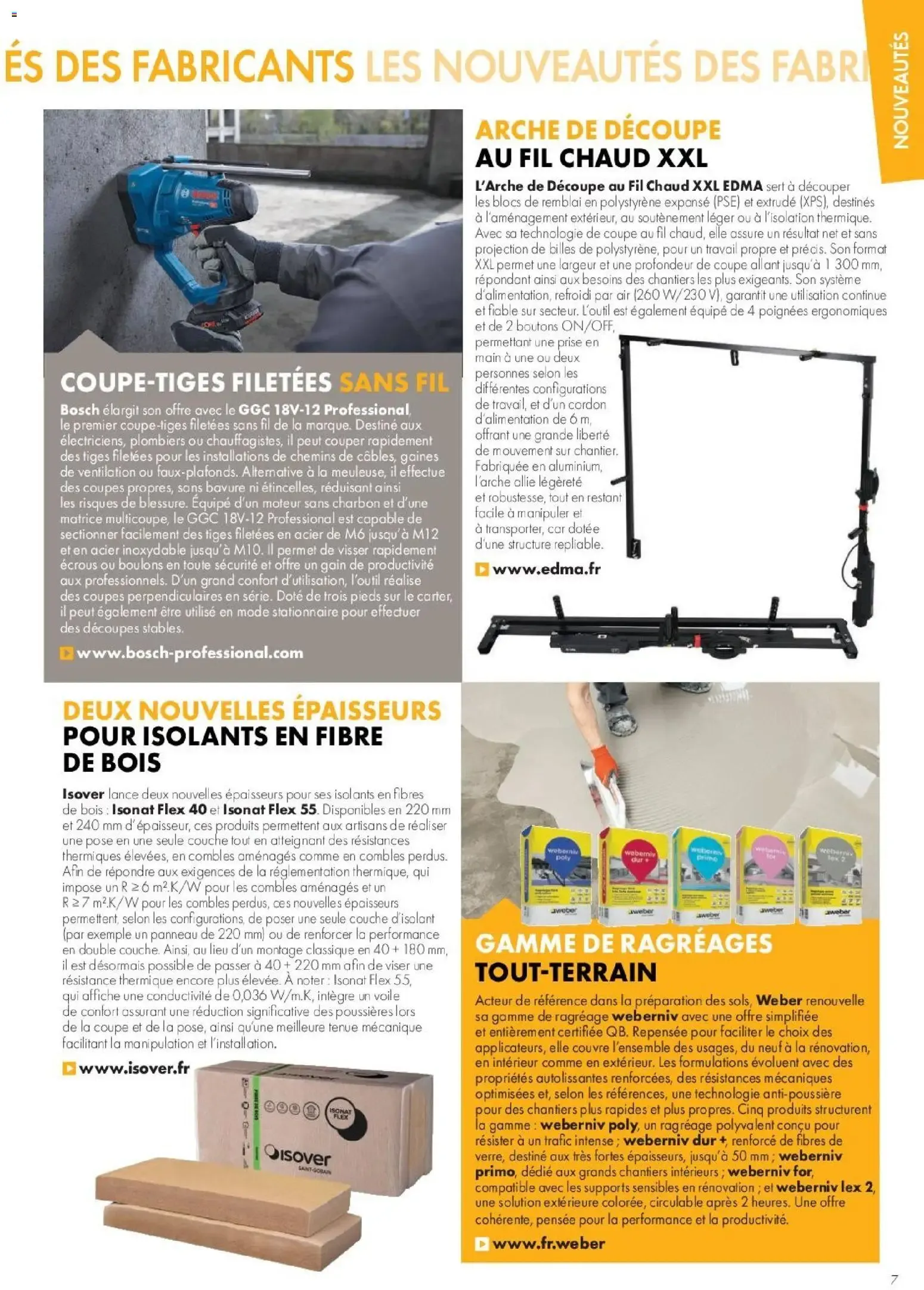 Gedimat - Affaires de Pros 114 à partir du 01/04/2026 - promo en ligne du 1 avril au 30 juin 2026 - Catalogue page 7