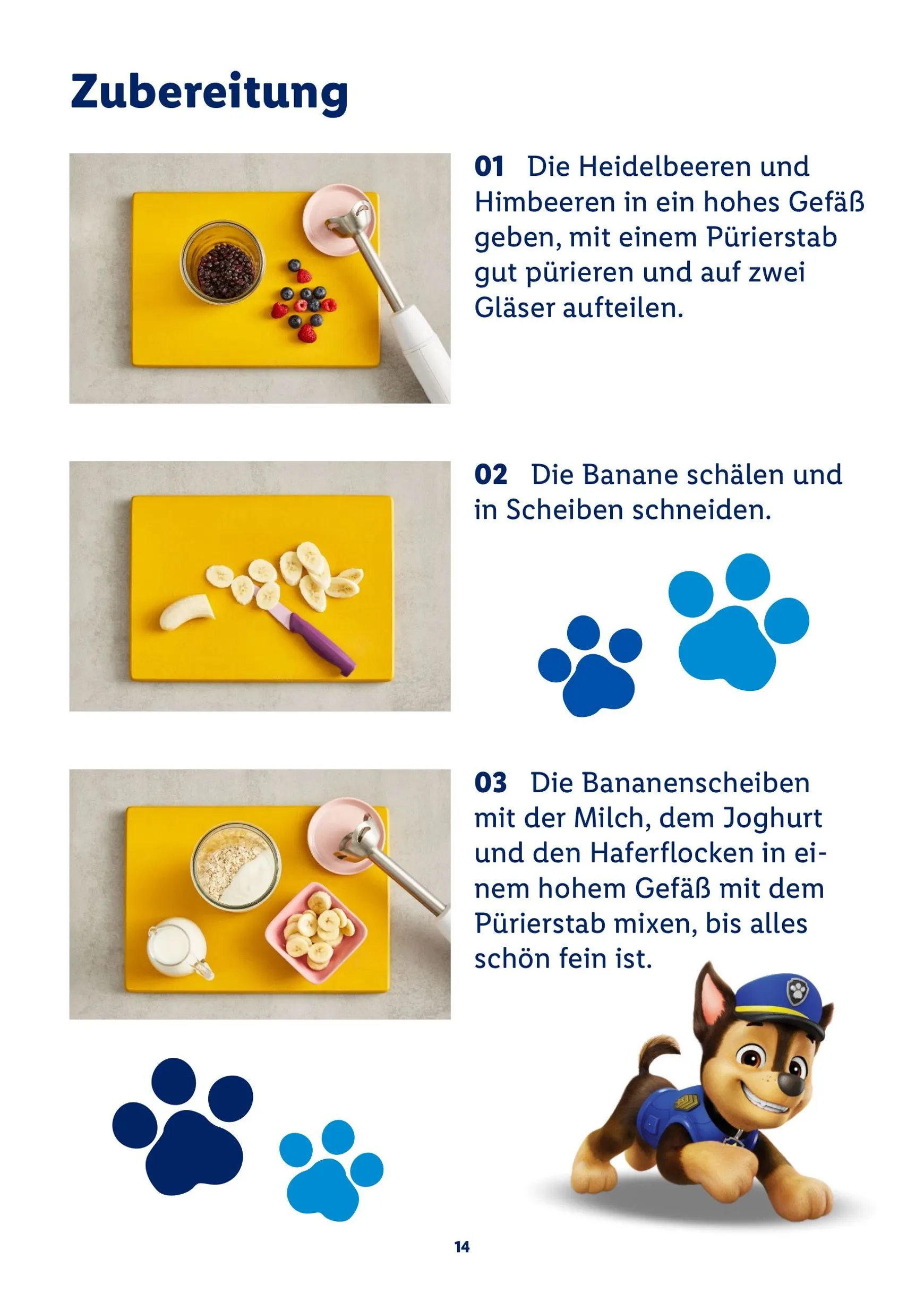 PAW Patrol Rezeptheft von 20. Juli bis 23. August 2026 - Prospekt seite 14