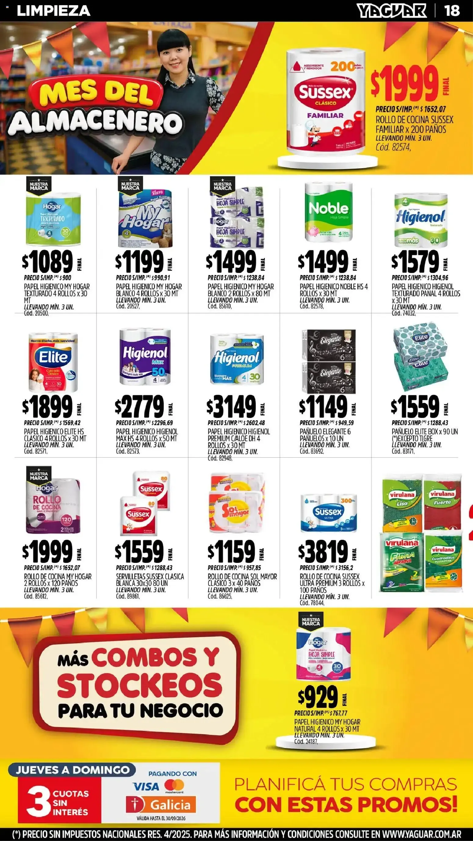 Ofertas de Mayorista Yaguar - Mes del Almacenero 31 de agosto al 5 de septiembre 2026 - Página 18 del catálogo