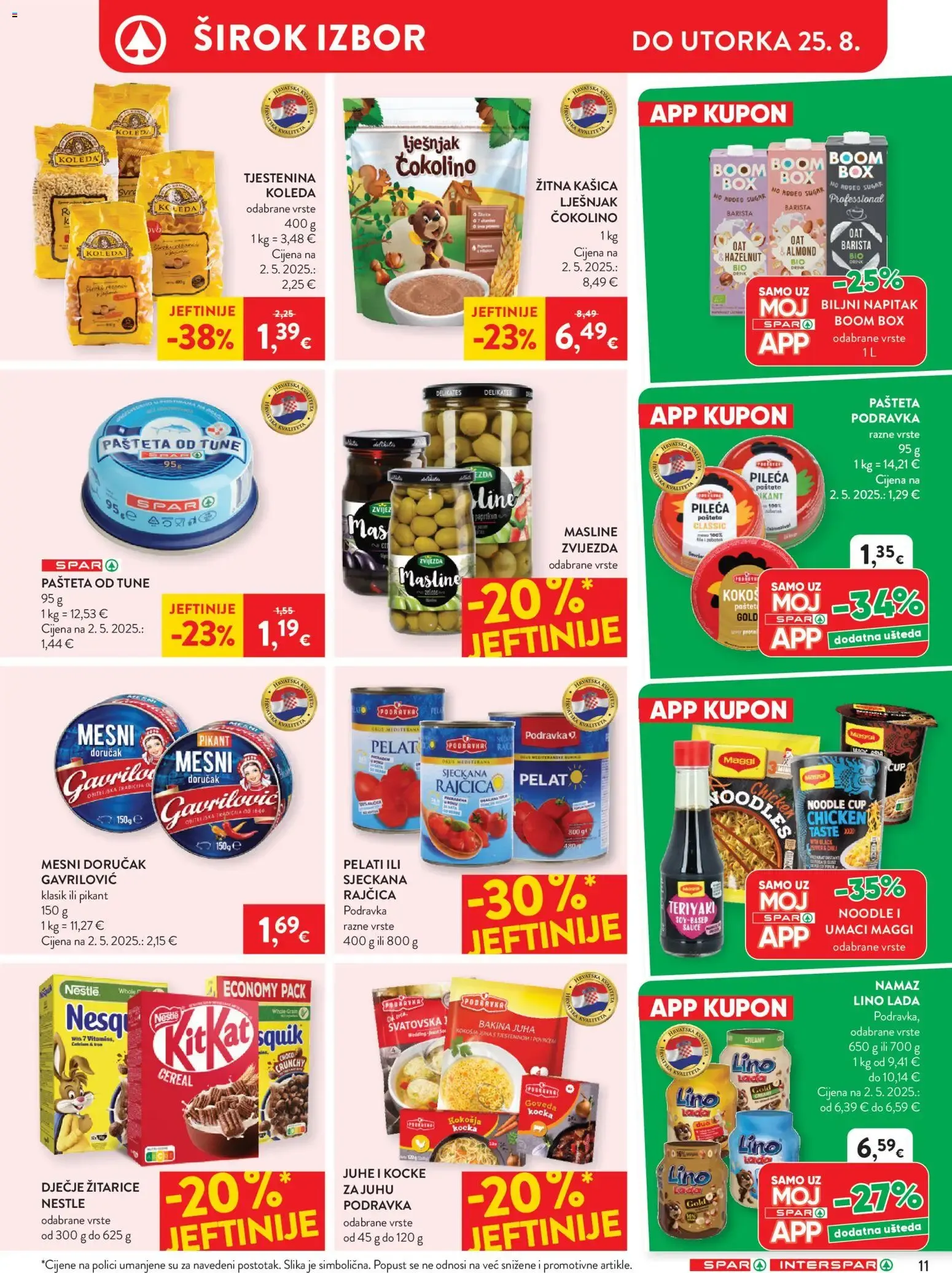Katalog Interspar Katalog novi od 19.08.2026 na listanje > letak digitalni od 19. kolovoza do 25. kolovoza 2026. - Pregled Stranica 13