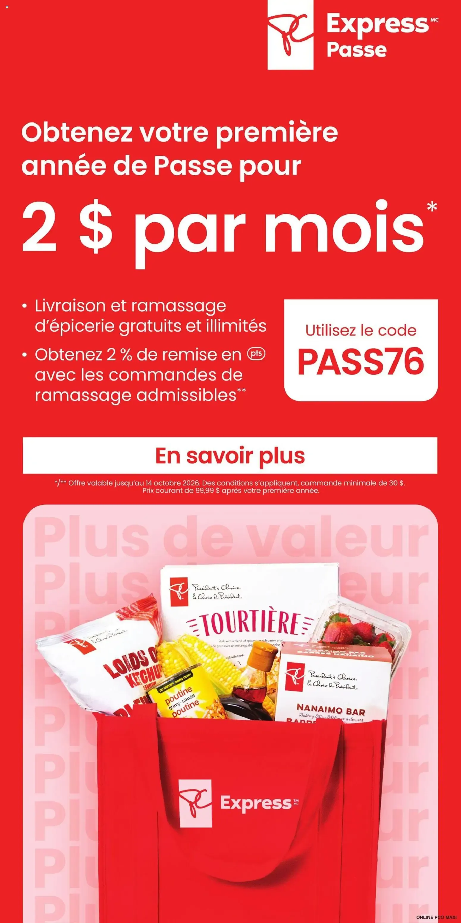 Maxi weekly flyer / circulaire from Oct 1, 2026 > weekly specials & deals from October 1 to October 7 2026 - flyer page 19